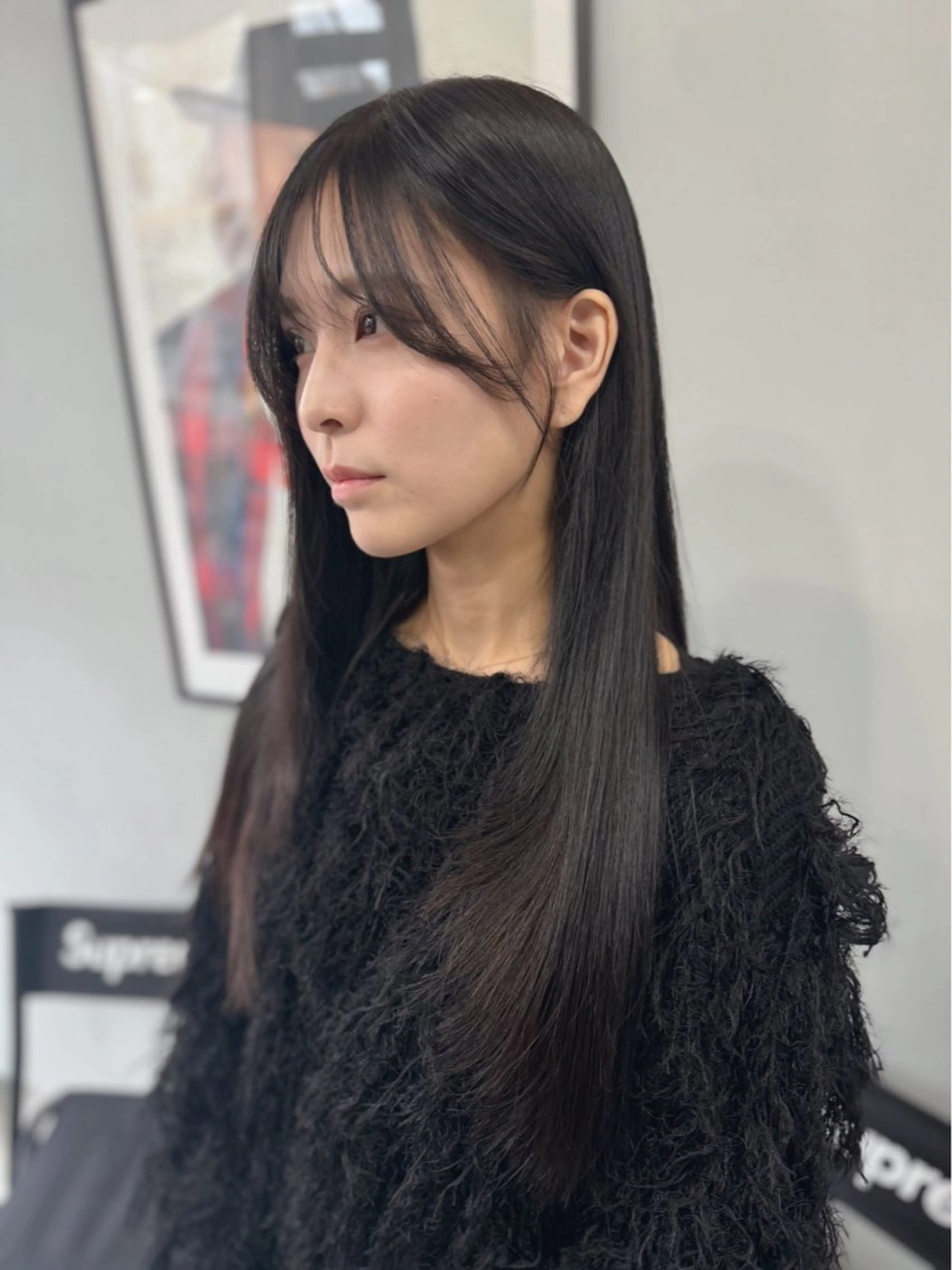 セミロング 顔周りカット レイヤーカット 透明感カラー🌿ボブ ✨飛田　ケイのヘアスタイル