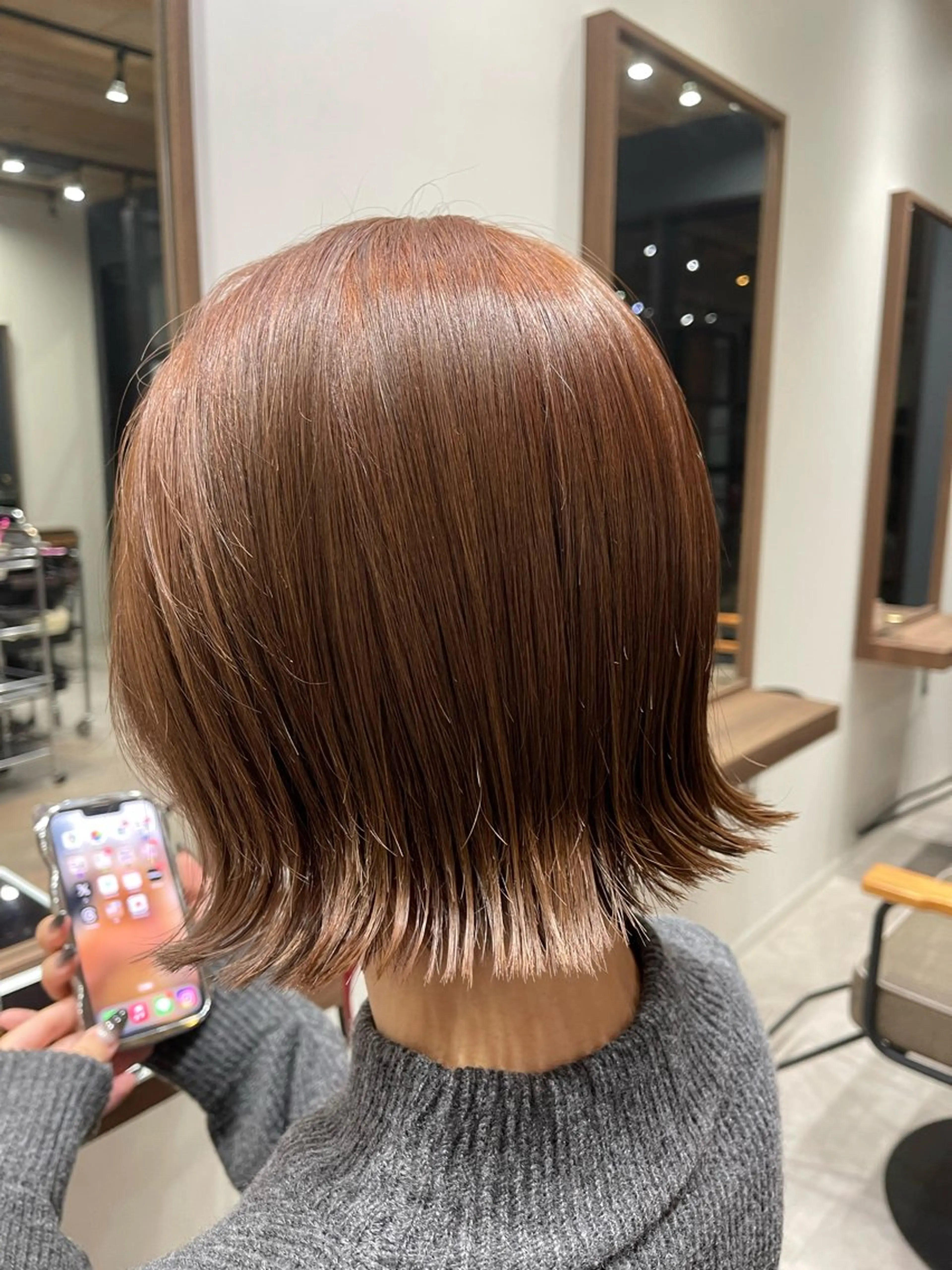 ミディアム カット ヘアカラー トリートメント 朝5分でキマる艶髪 ／ヤマダのヘアスタイル