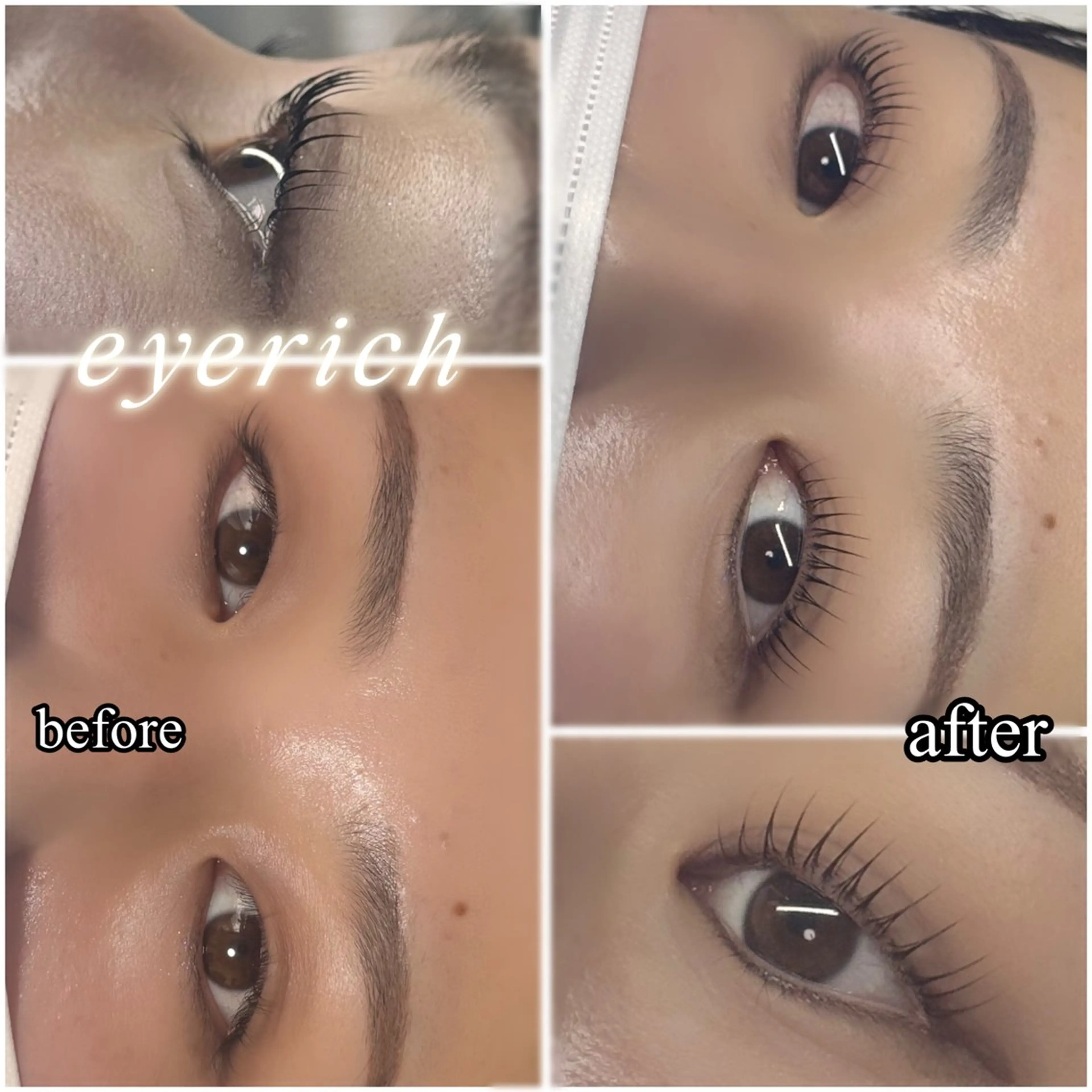 マツエク・マツパ eyerich 蘇我店のマツエク・マツパデザイン