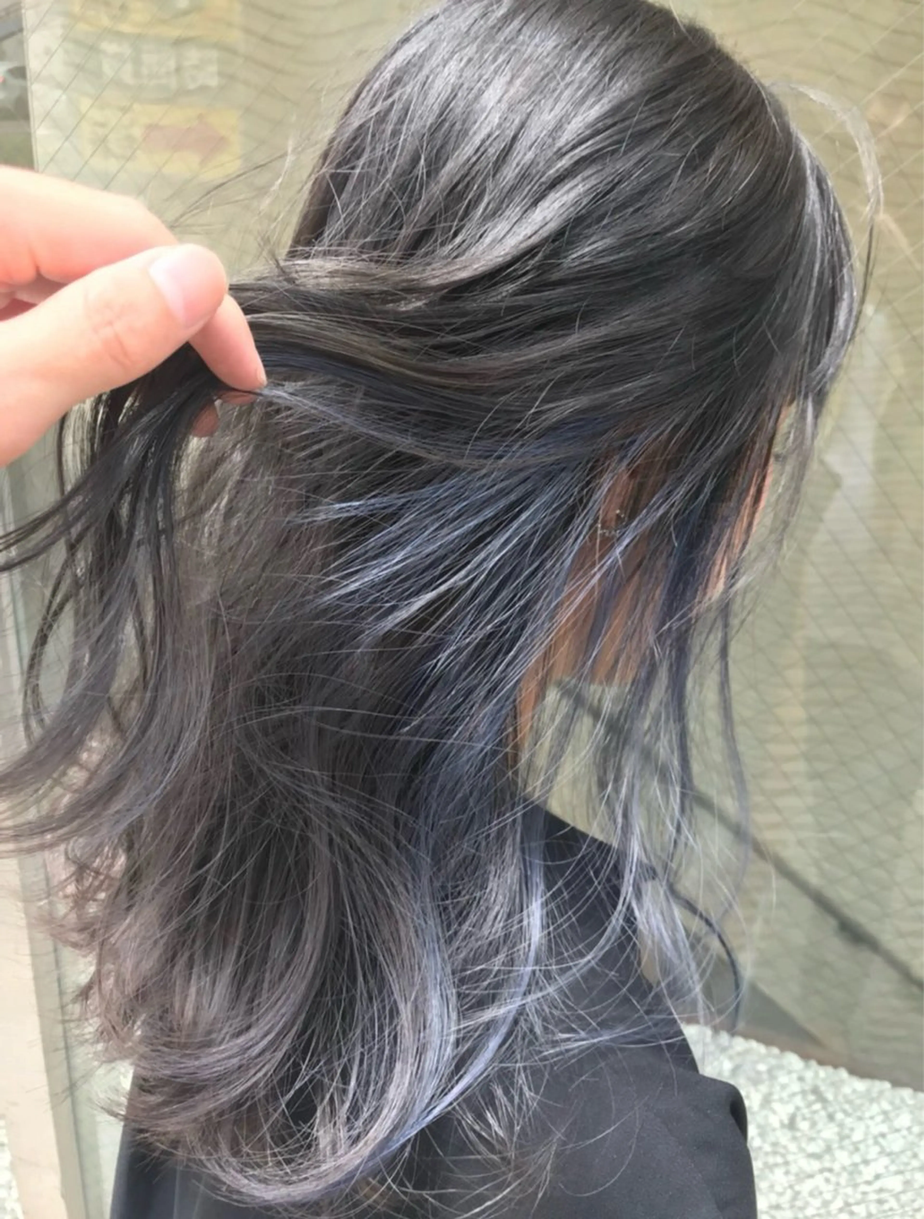 セミロング カット ヘアカラー 水原　悠吾 ELISS　ブリーチのヘアスタイル