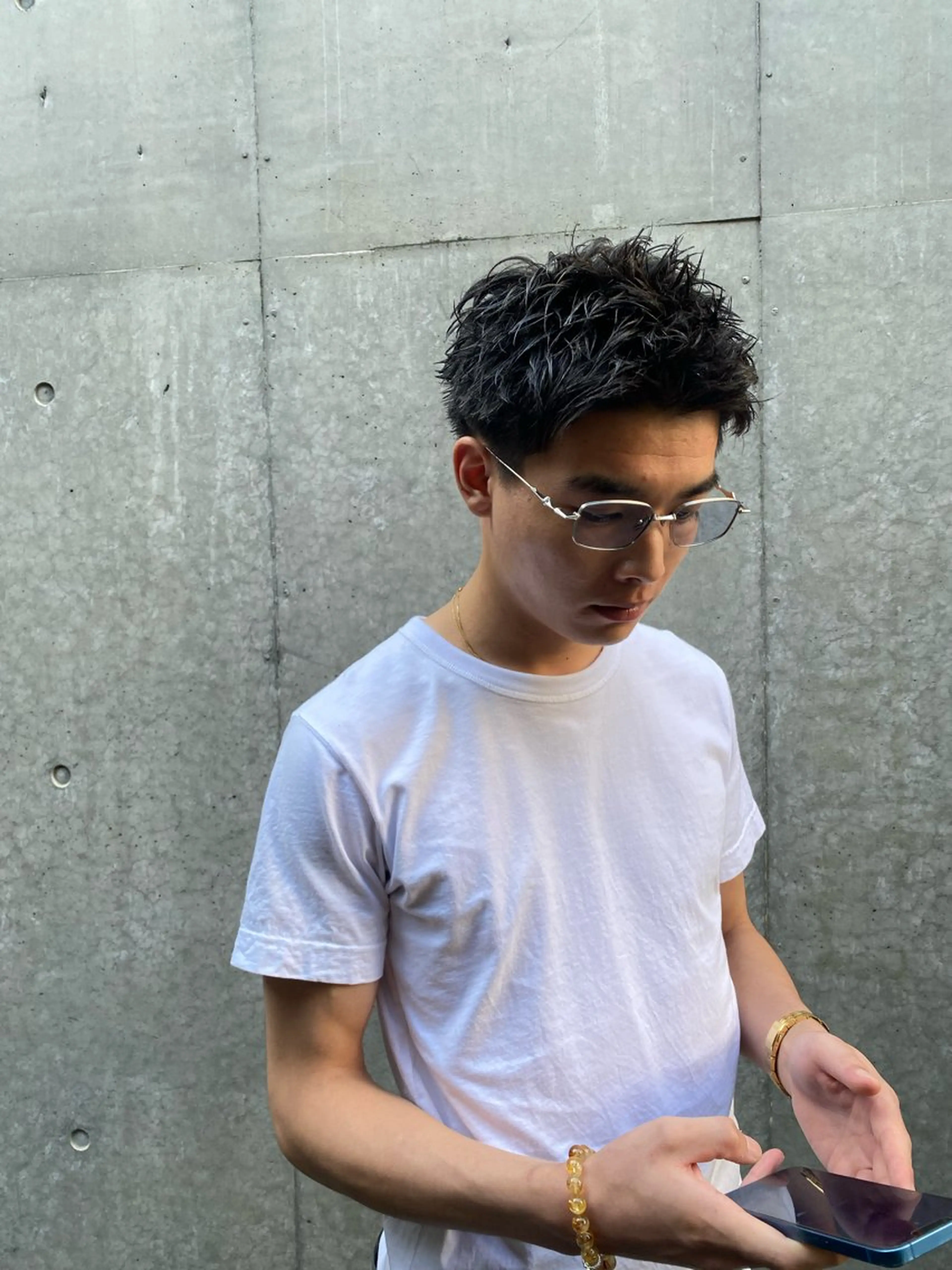 ショート メンズ カット 菊池大一 溝の口パーマのヘアスタイル