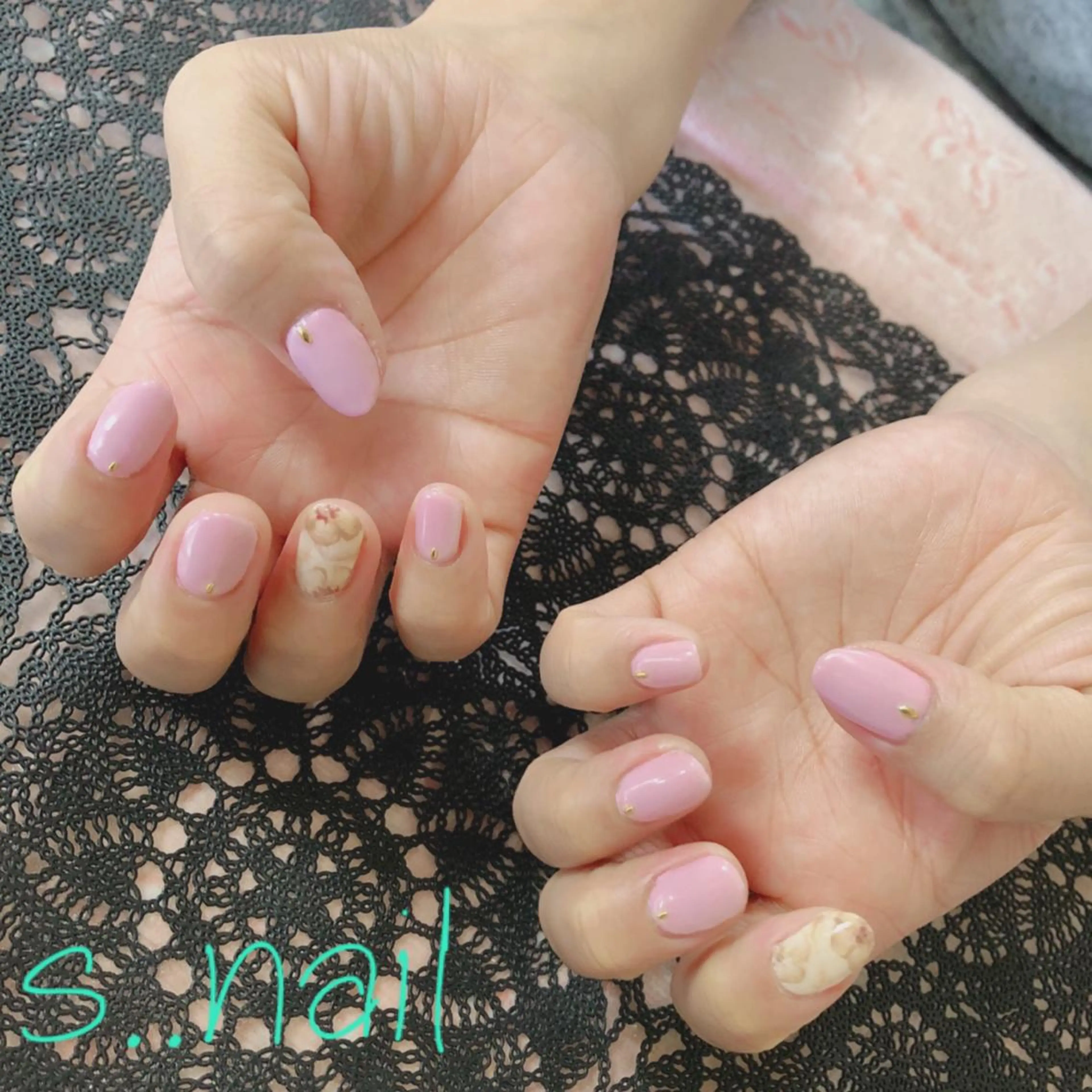 ネイル アートネイル ピンク ハンドネイル フットネイル s..nail / MORITAのネイルデザイン