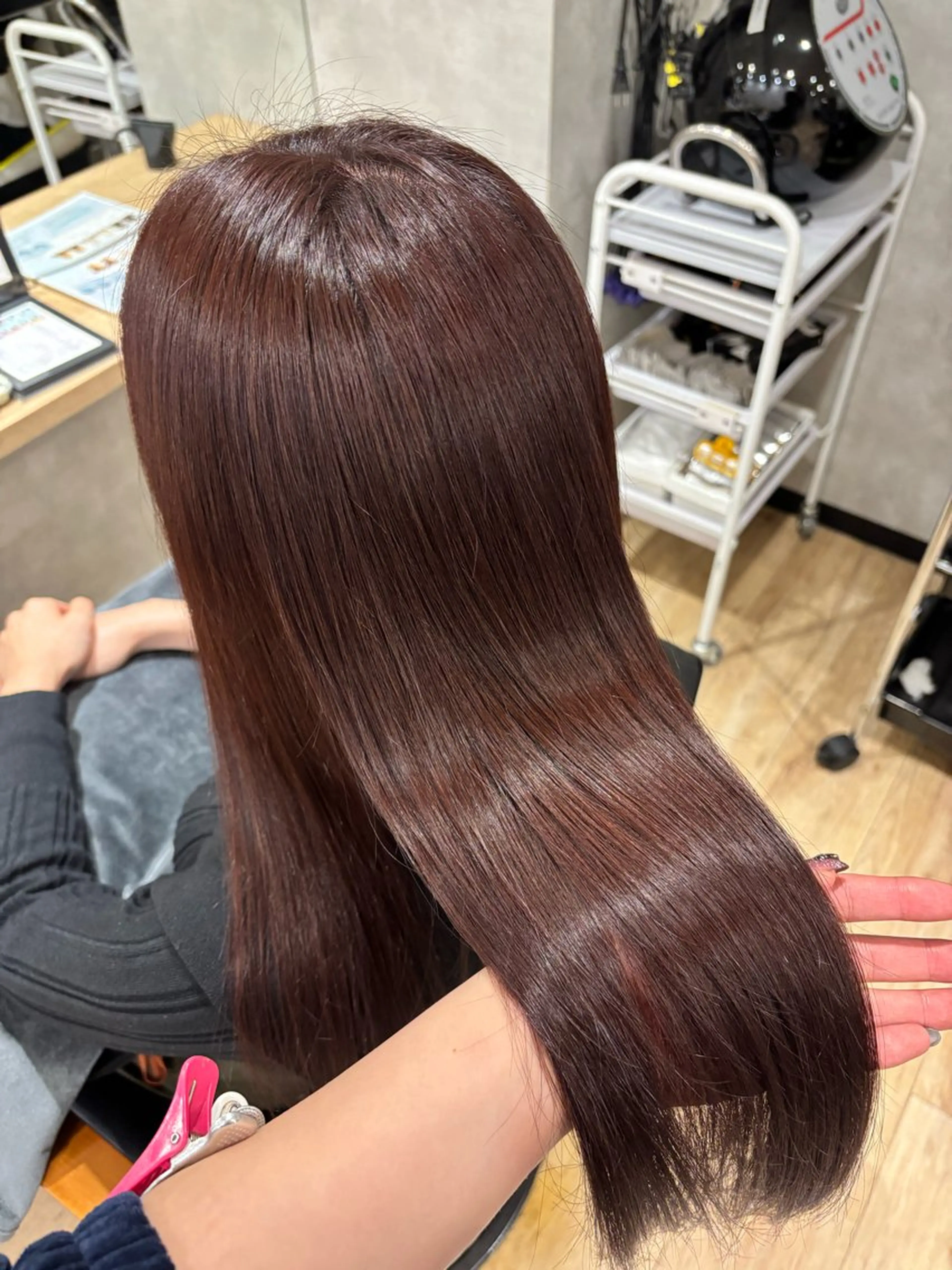 ロング カラー カット ヘアカラー トリートメント 🎀Maho🎀ボブ × 髪質改善のヘアスタイル