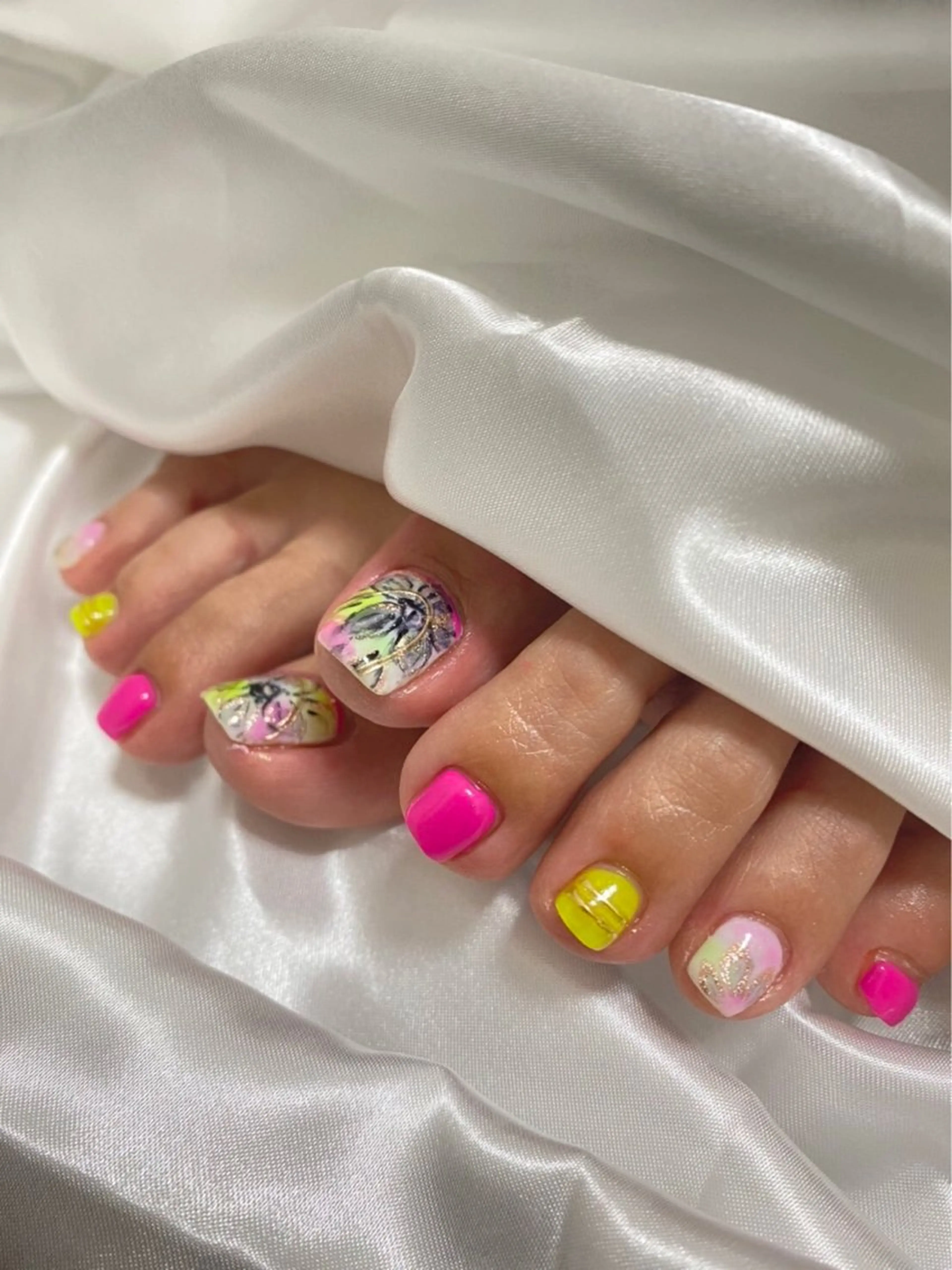 ネイル フットネイル フットネイル Salon Improveのネイルデザイン