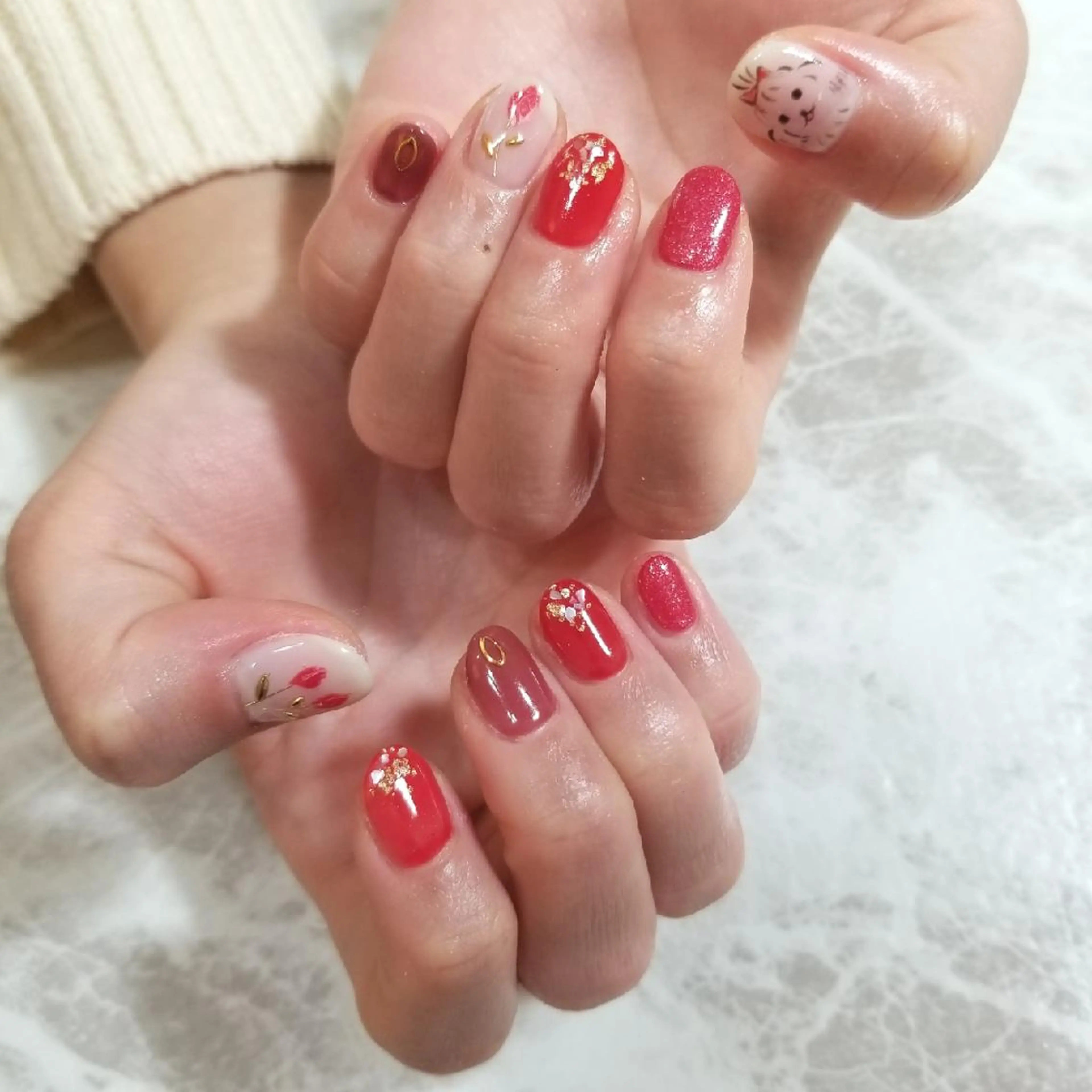 ネイル ハンドネイル nijiiro🌈 サトウのネイルデザイン