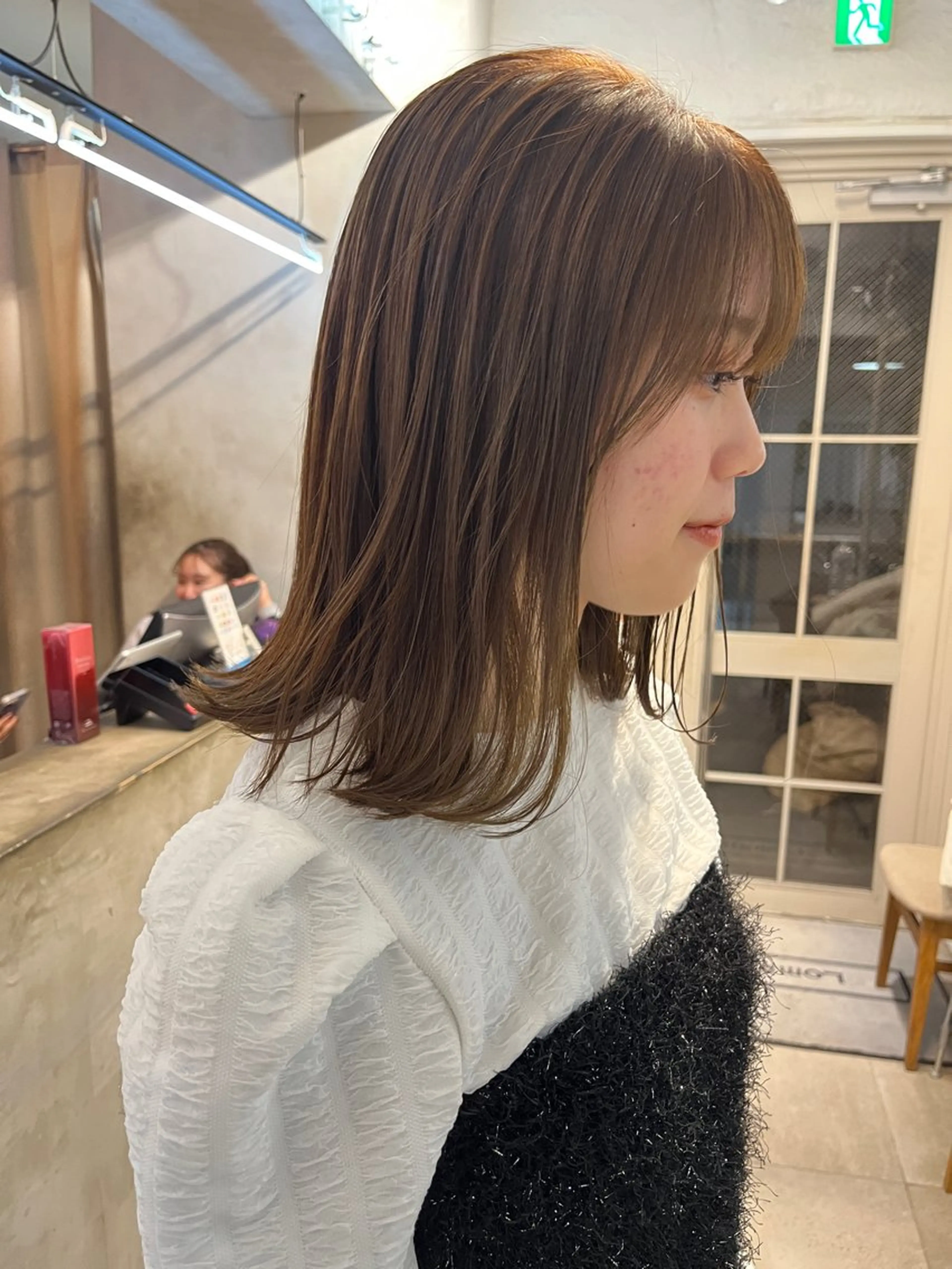 ミディアム カラー ベージュカラー 透明感カラー ヘアカラー トリートメント 赤み消しカラー/ ナチュラル/トモキのヘアスタイル