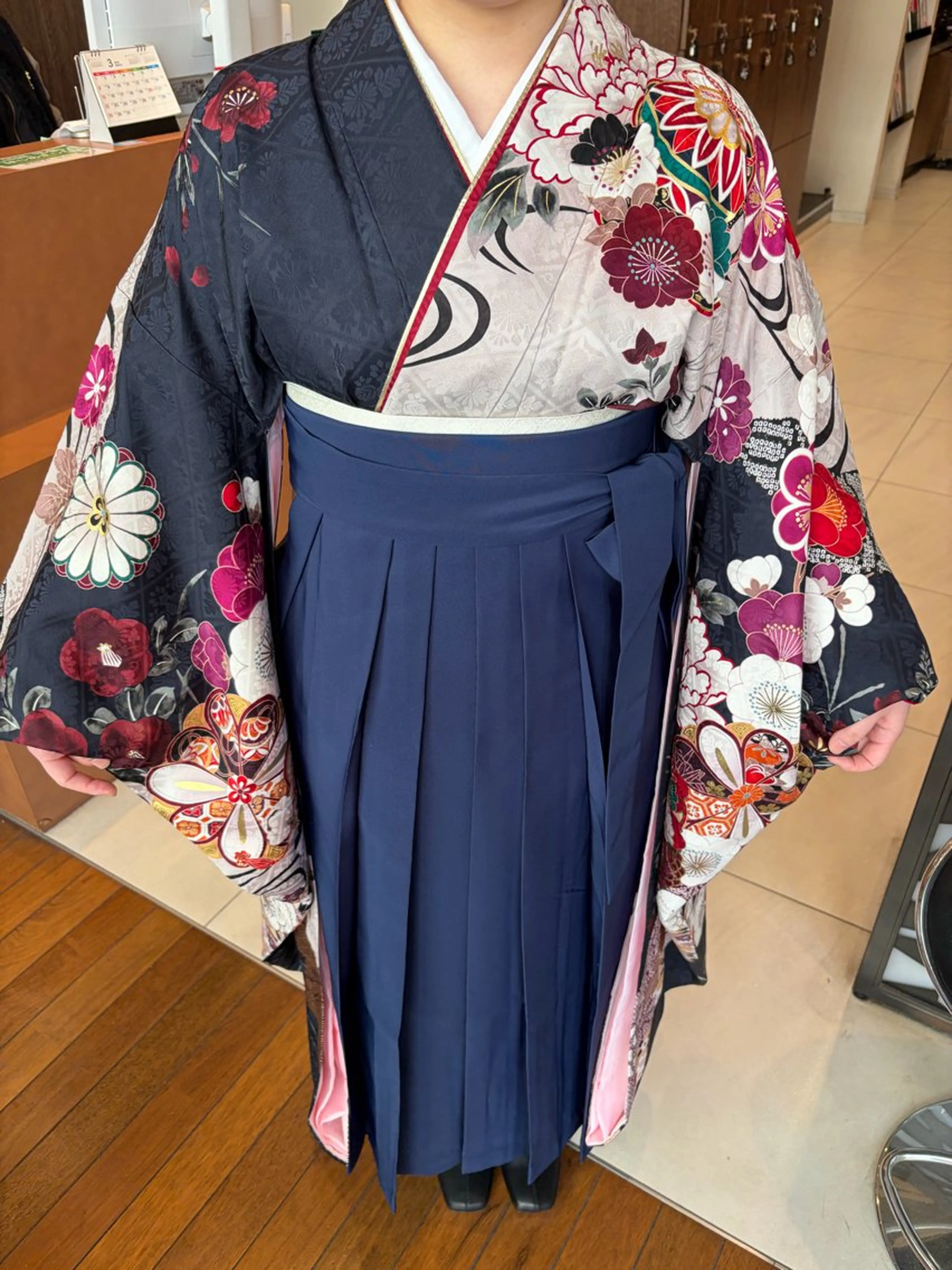 卒業🎓【袴】着付けの写真