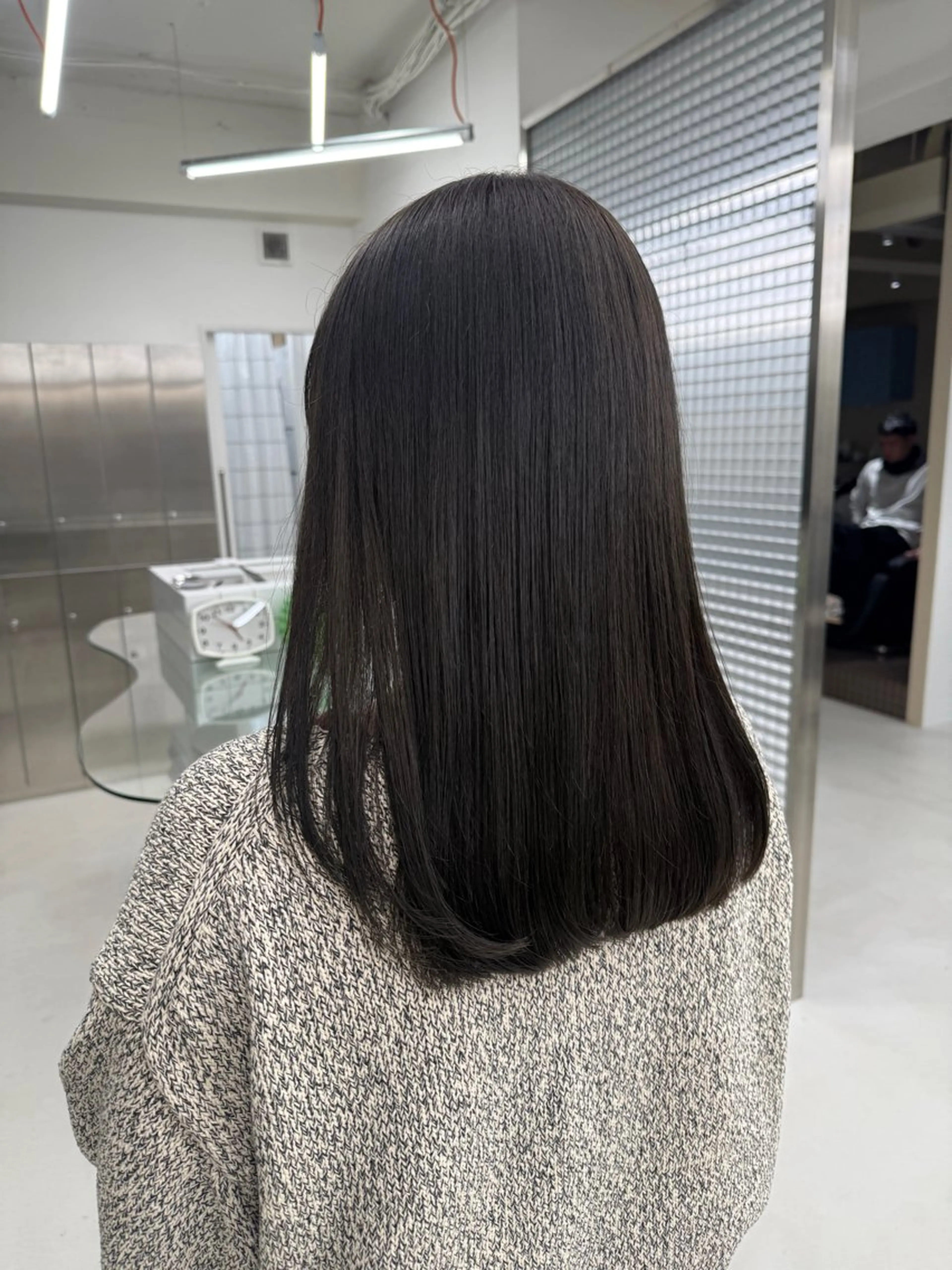 セミロング カラー ヘアセット 表参道🌿赤み消し カラー/チナツのヘアスタイル