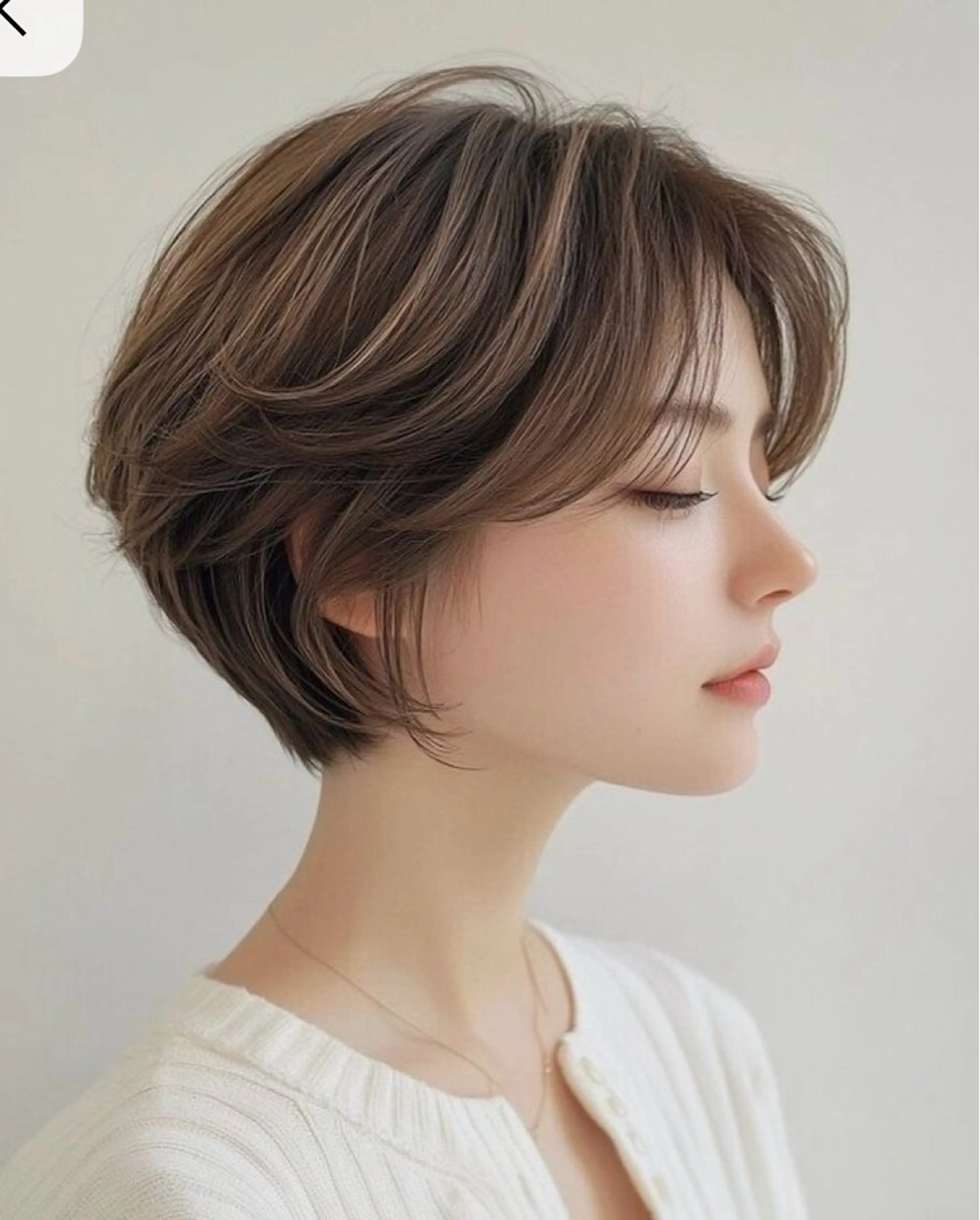 ショート 透明感カラー/ 顔周りcut♡シホのヘアスタイル