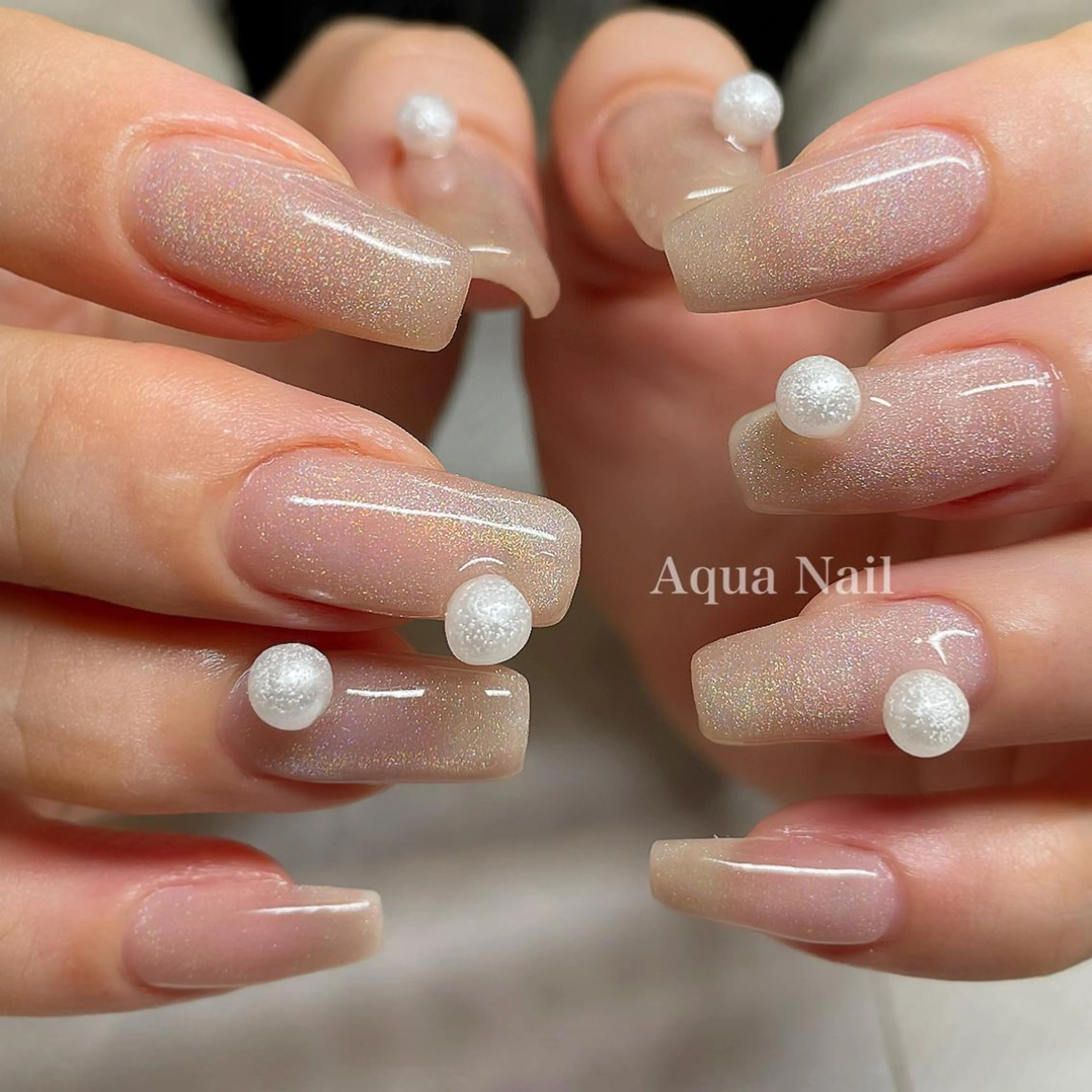 ネイル マグネットネイル ハンドネイル フットネイル AQUA NAILのネイルデザイン