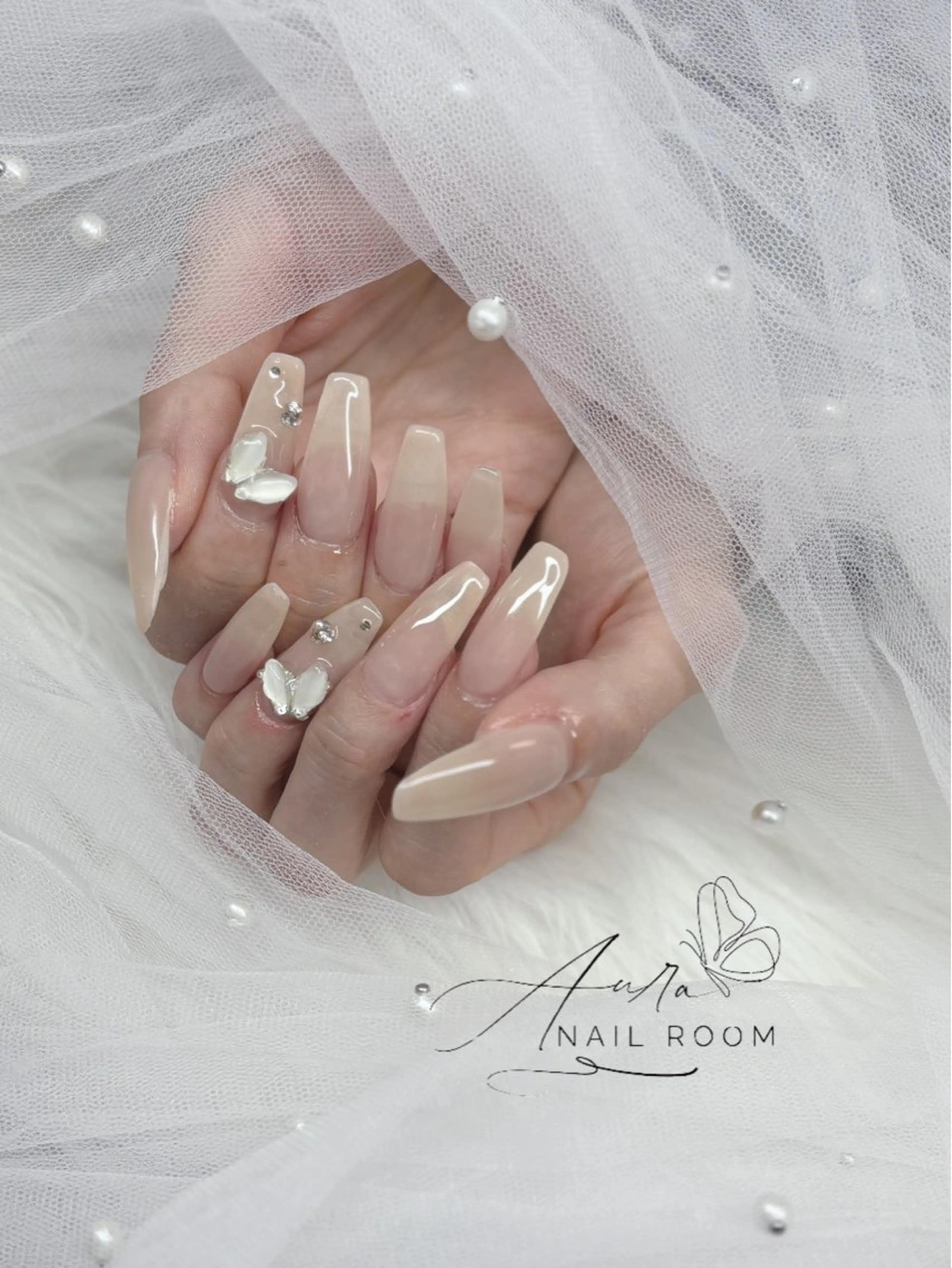 ネイル ワンカラーネイル Aura Nail Roomのネイルデザイン