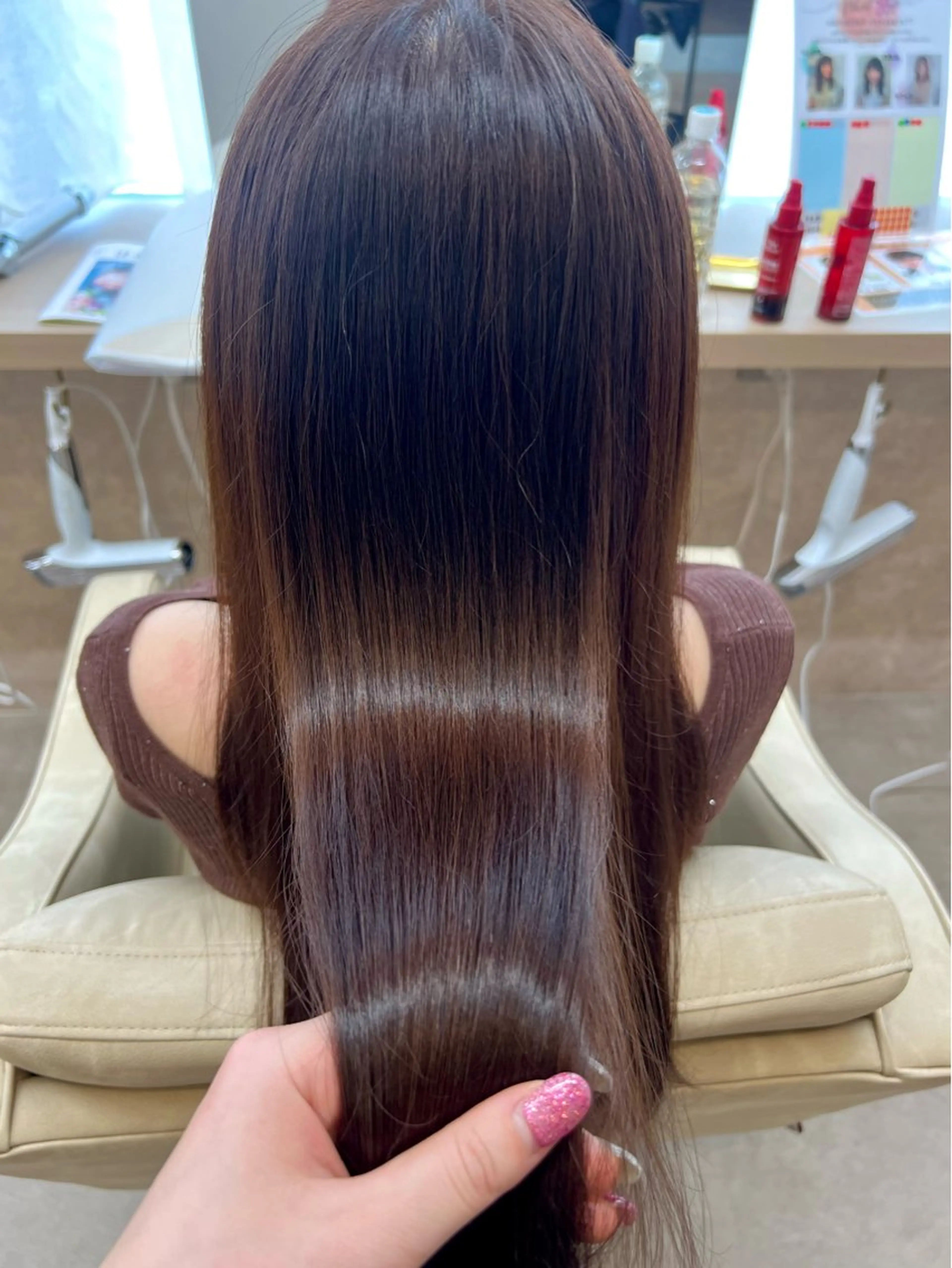 ロング ヘアカラー 山下 稚葉 艶髪/透明感カラーのヘアスタイル