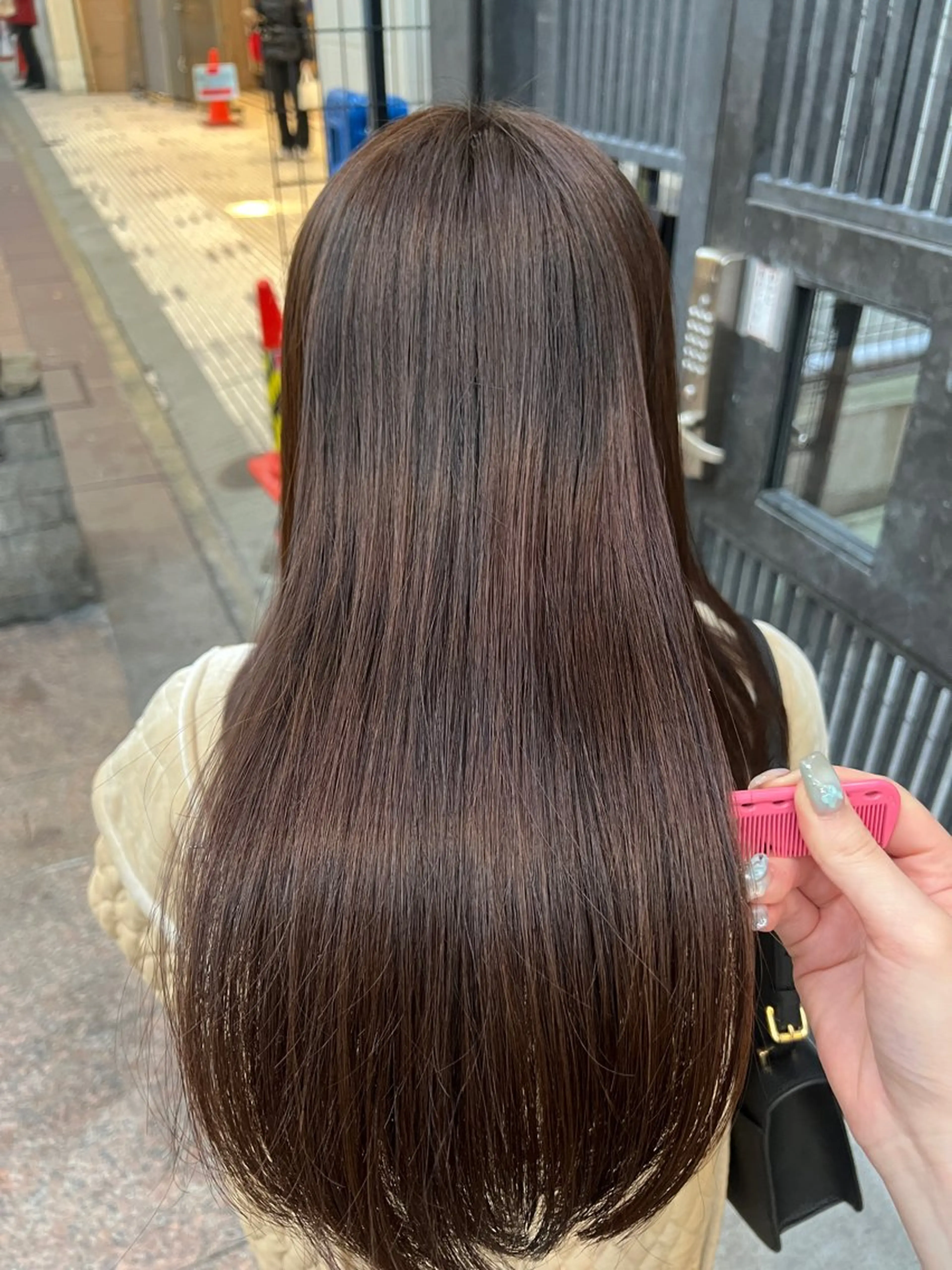 ロング カラー カット ヘアカラー トリートメント ナチュラル/艶髪 /牧野 佑菜のヘアスタイル