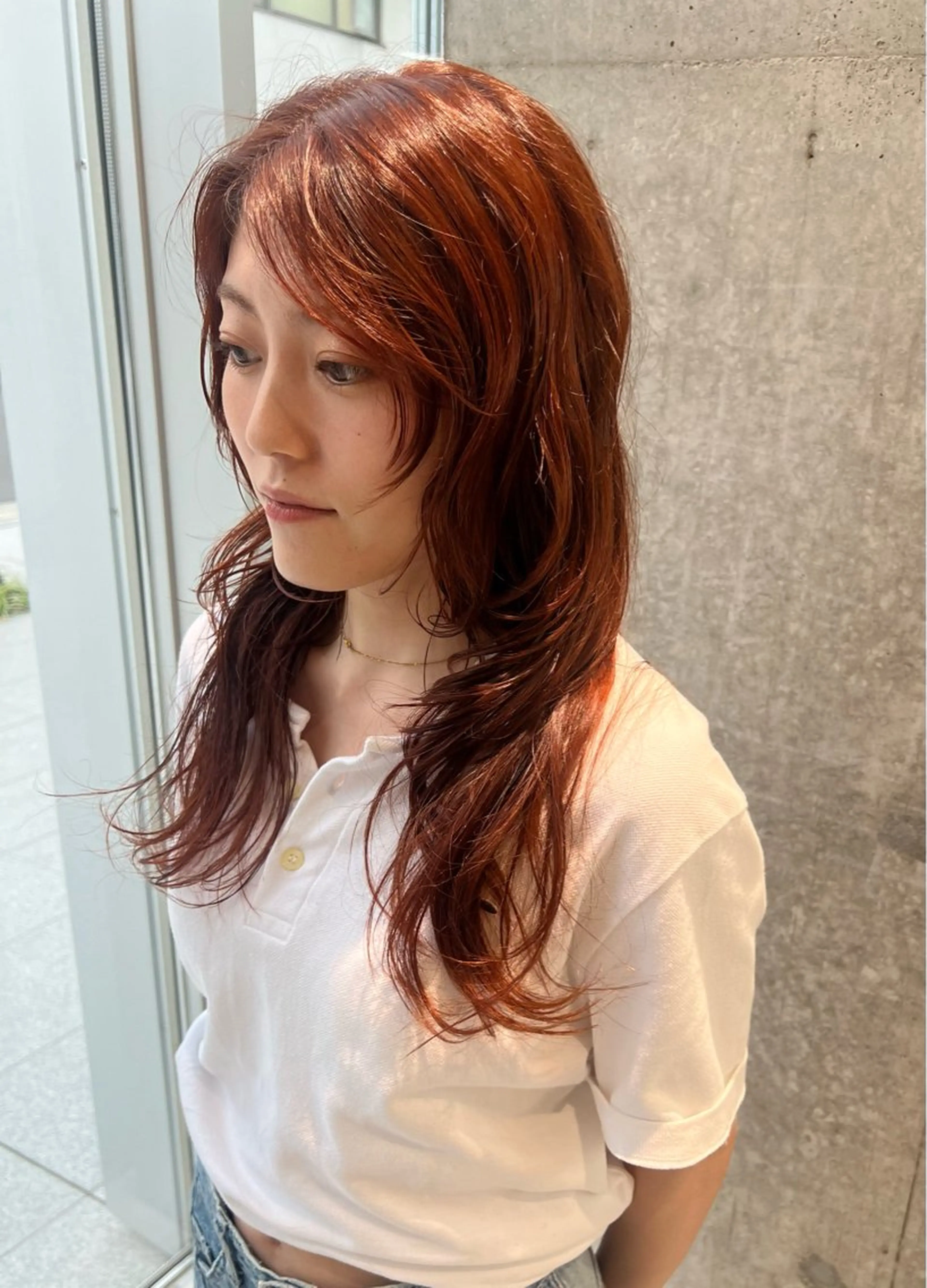 ロング カラー 吉沢遣人/レイヤー 艶カラー/抜け感のヘアスタイル