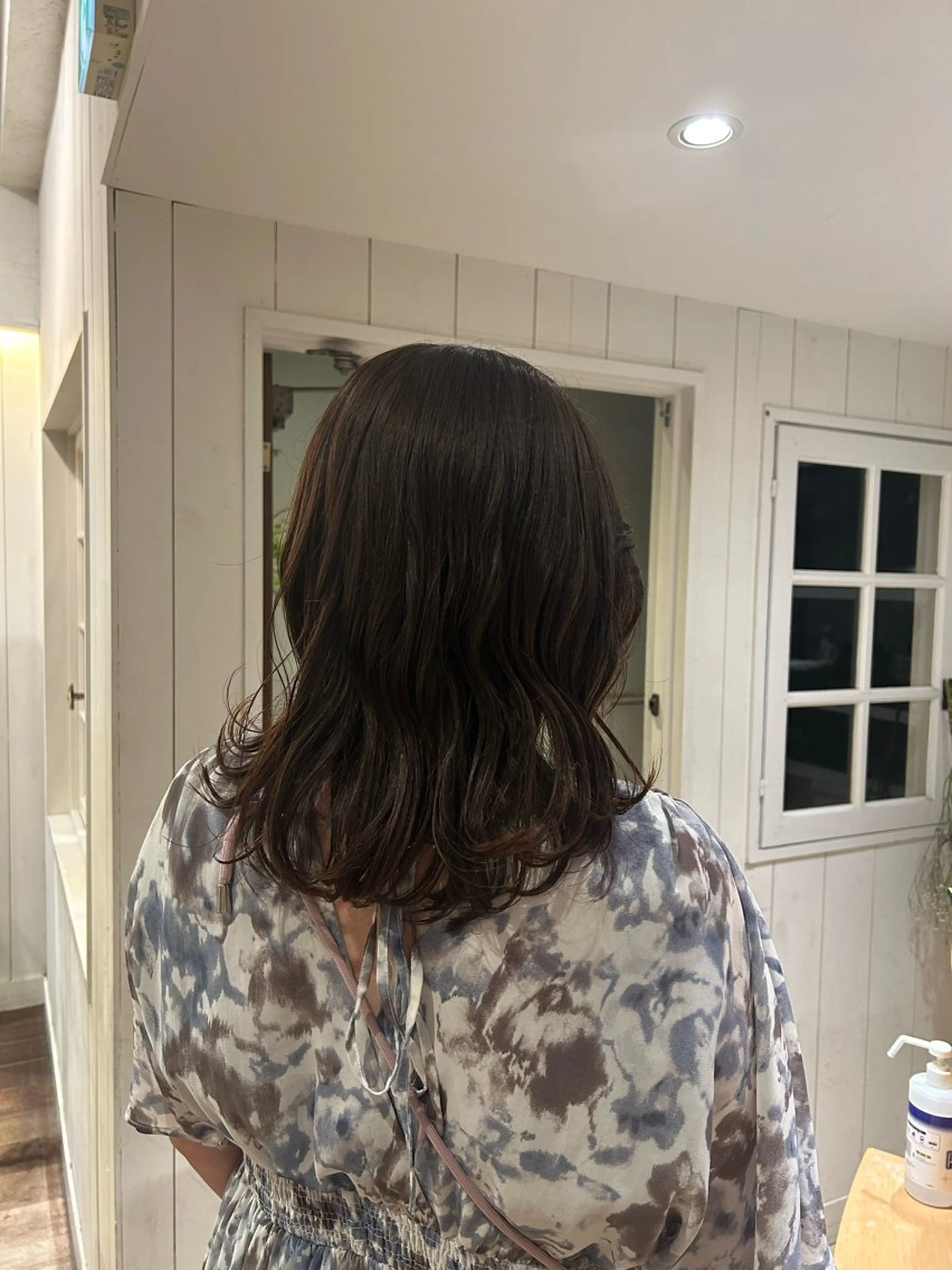 ミディアム 顔周りカット レイヤーカット yusa🌿‬レイヤ ー/赤みなしカラーのヘアスタイル