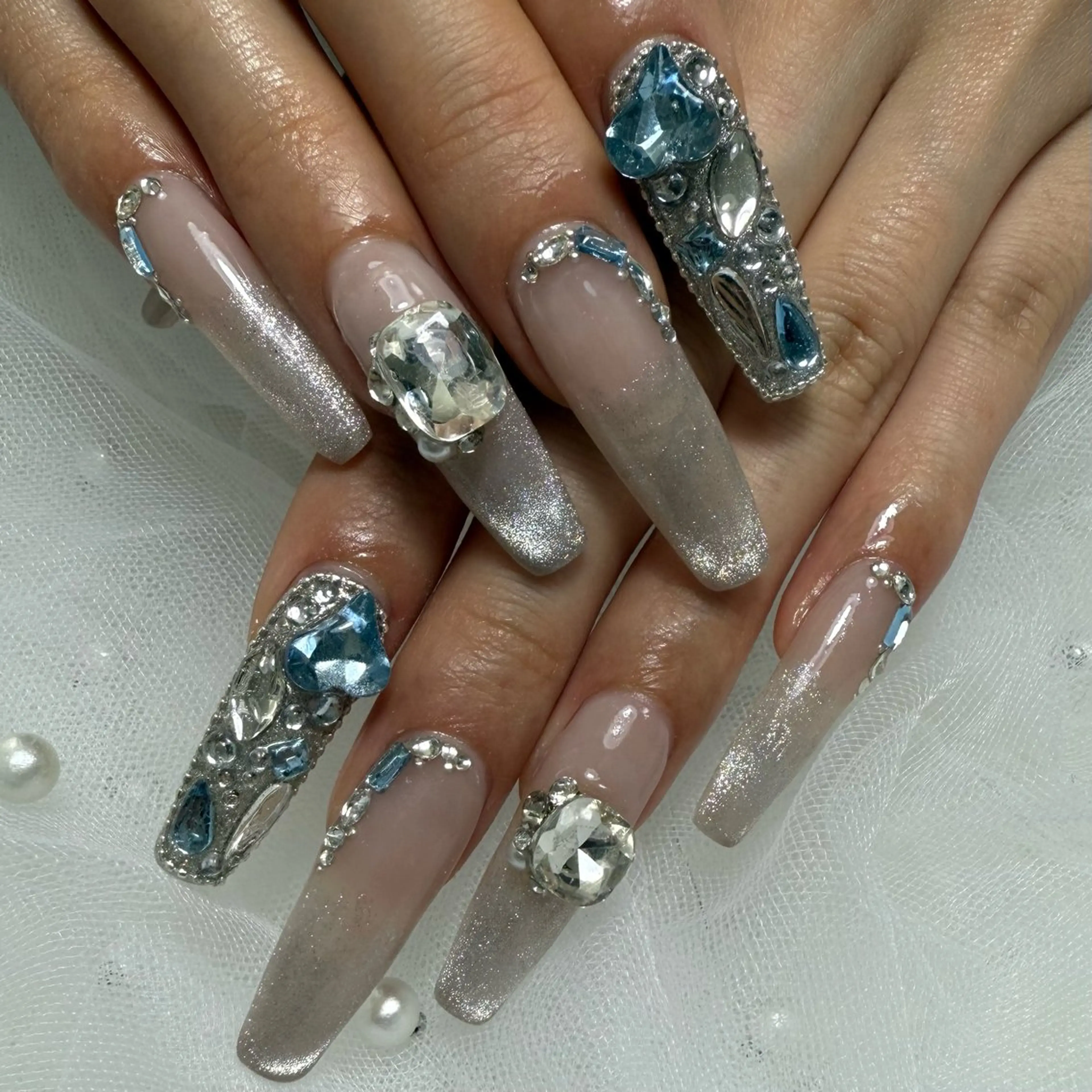 ネイル 長さ出し 持ち込み ハンドネイル L'ino nailのネイルデザイン