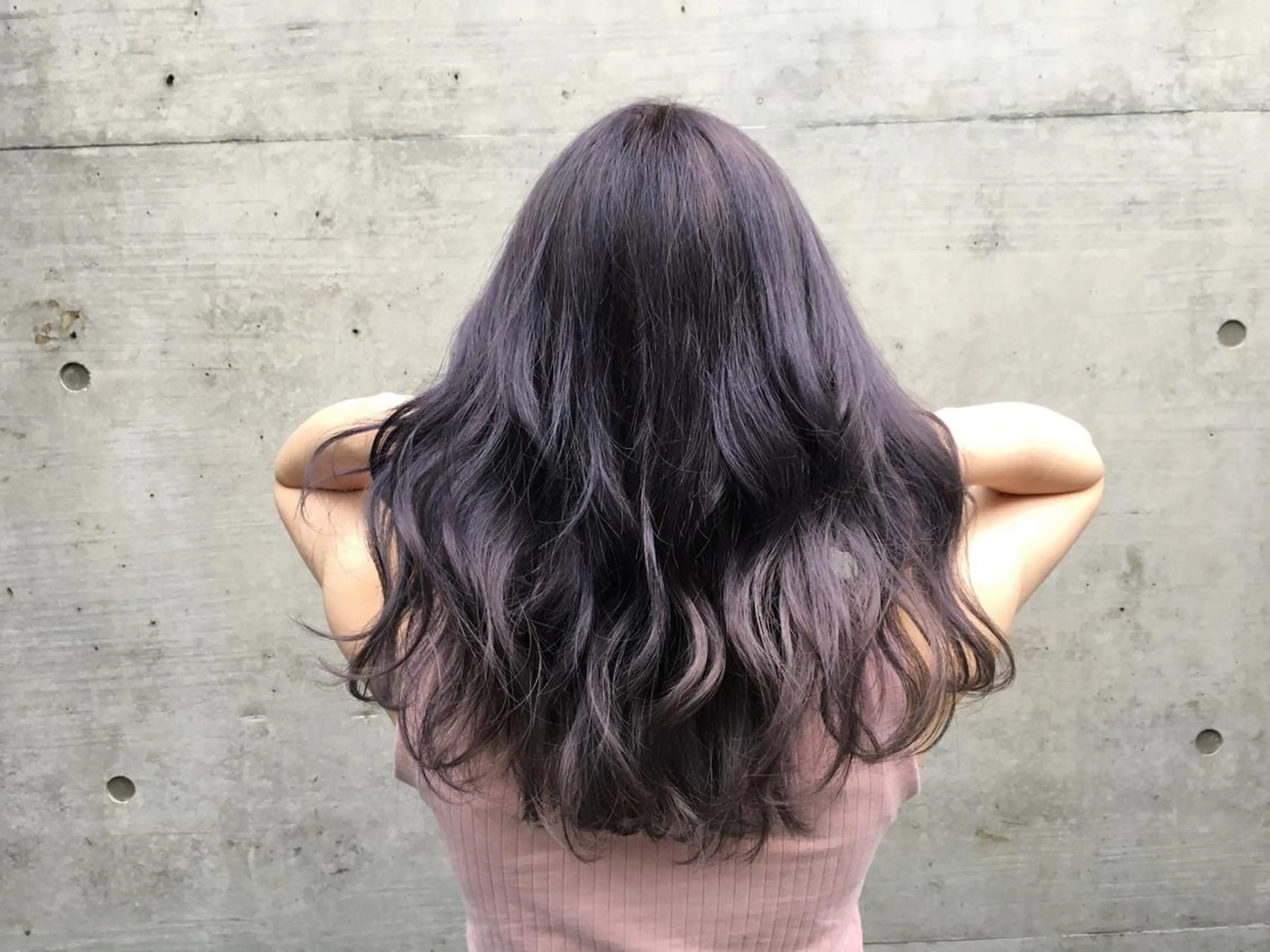 セミロング カラー ヘアカラー トリートメント ヘアセット 韓国ヘア🤍髪質改善 🇰🇷AKANEのヘアスタイル