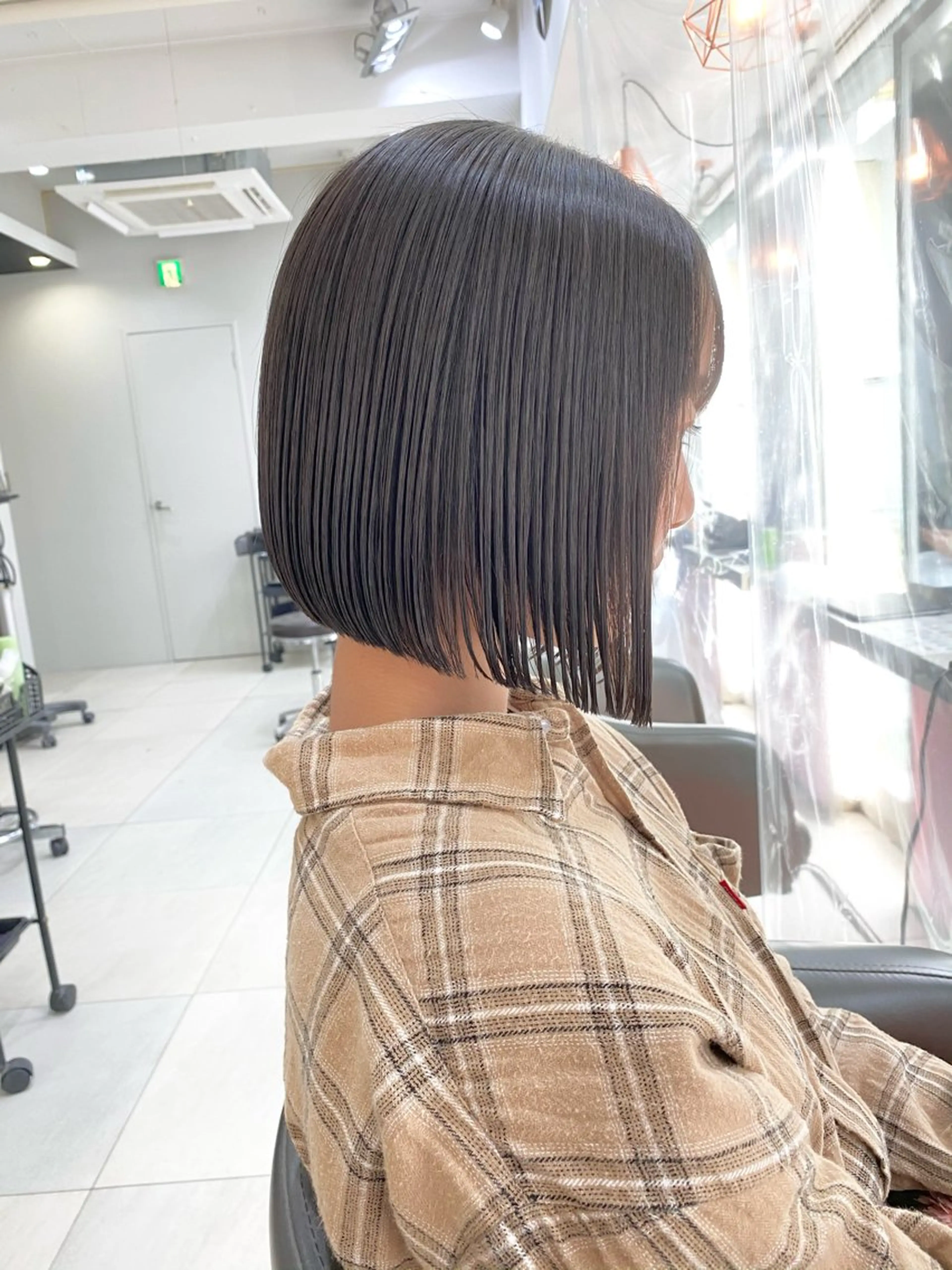 ショート カラー ボブ ボブ/レイヤー /植原健太のヘアスタイル