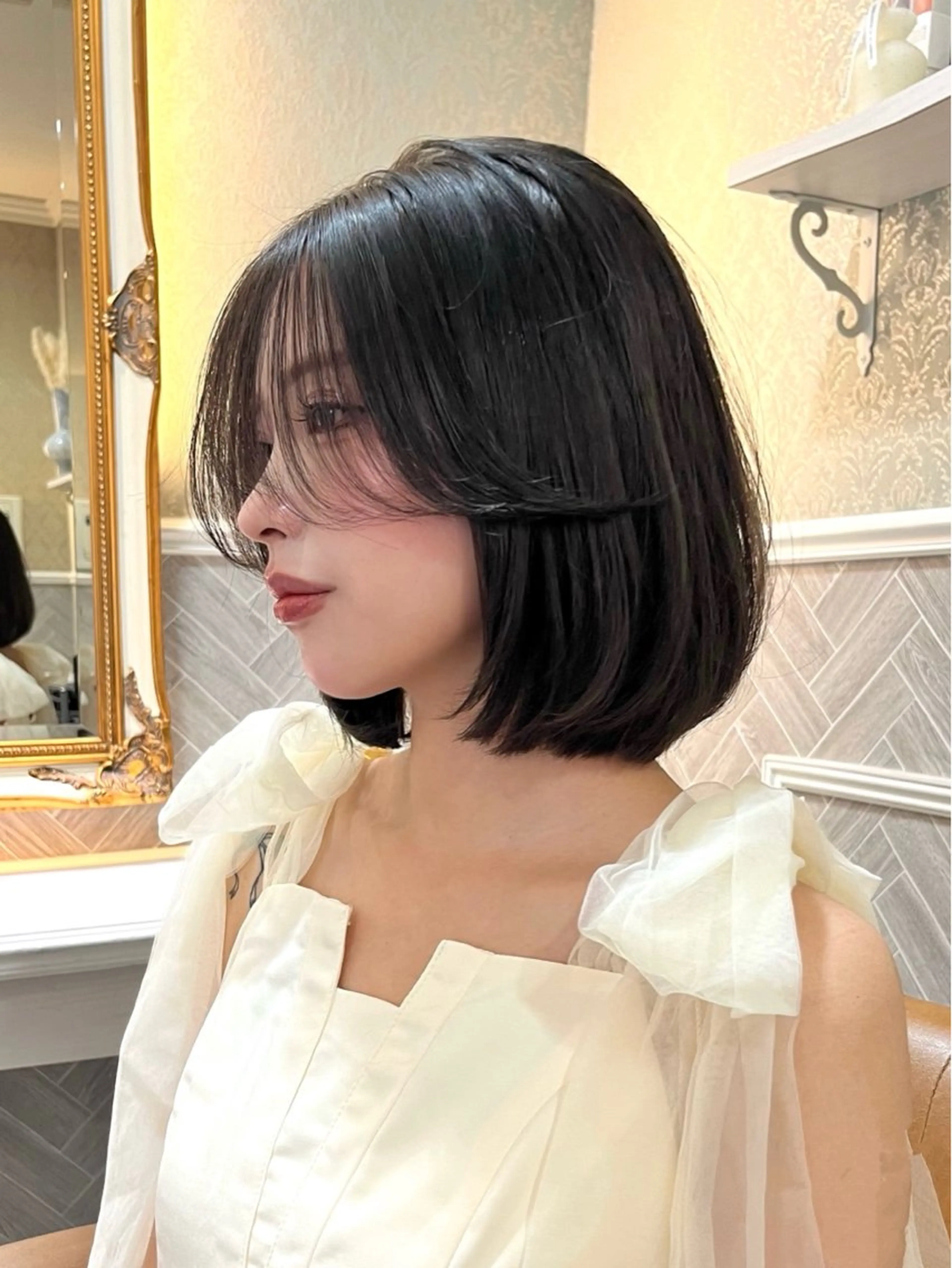 ショート カット ヘアセット ボブ/髪質改善/ 艶髪❣️前髪/Noaのヘアスタイル