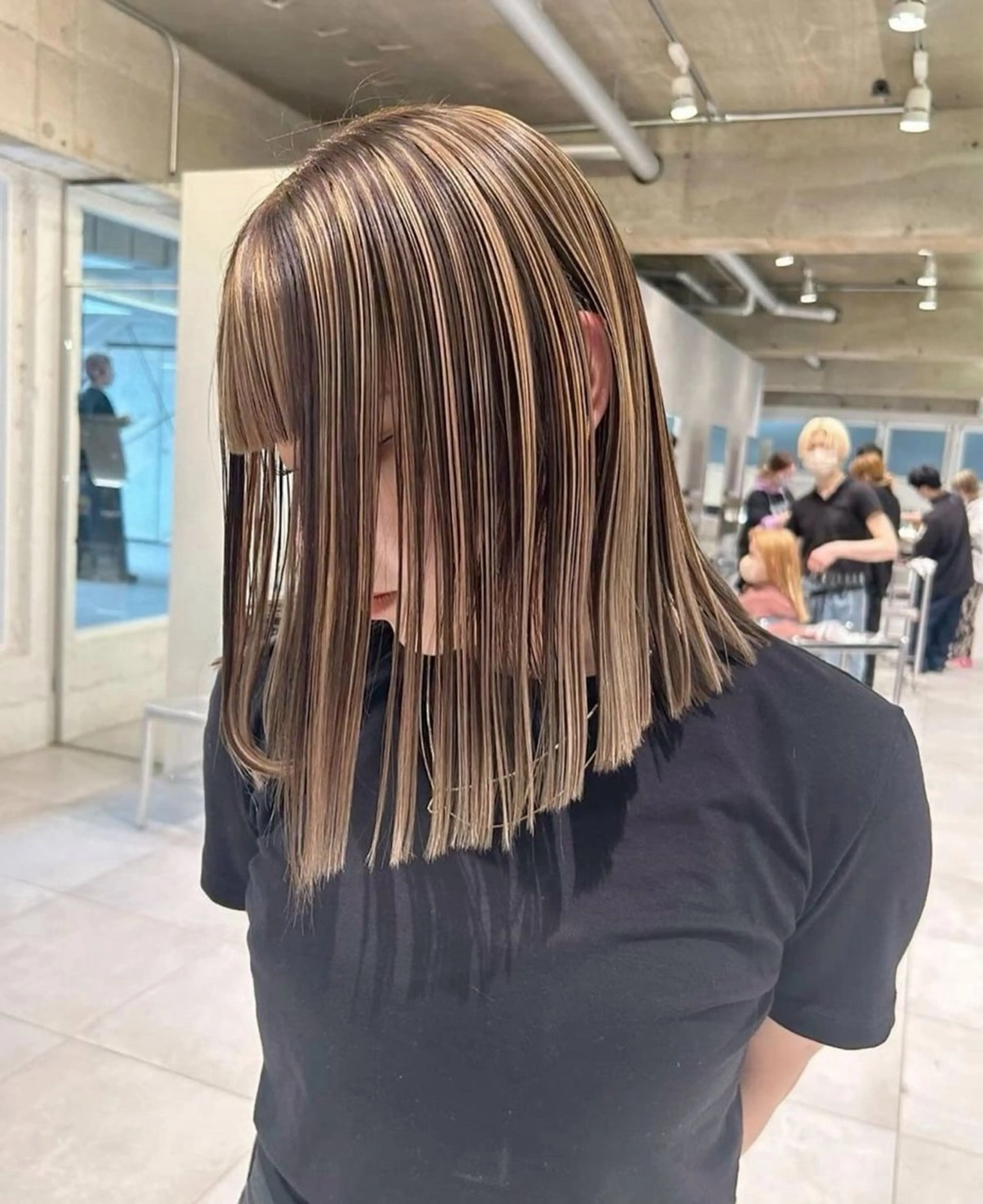 ミディアム 宇野愛華∕ パーマスタイルのヘアスタイル