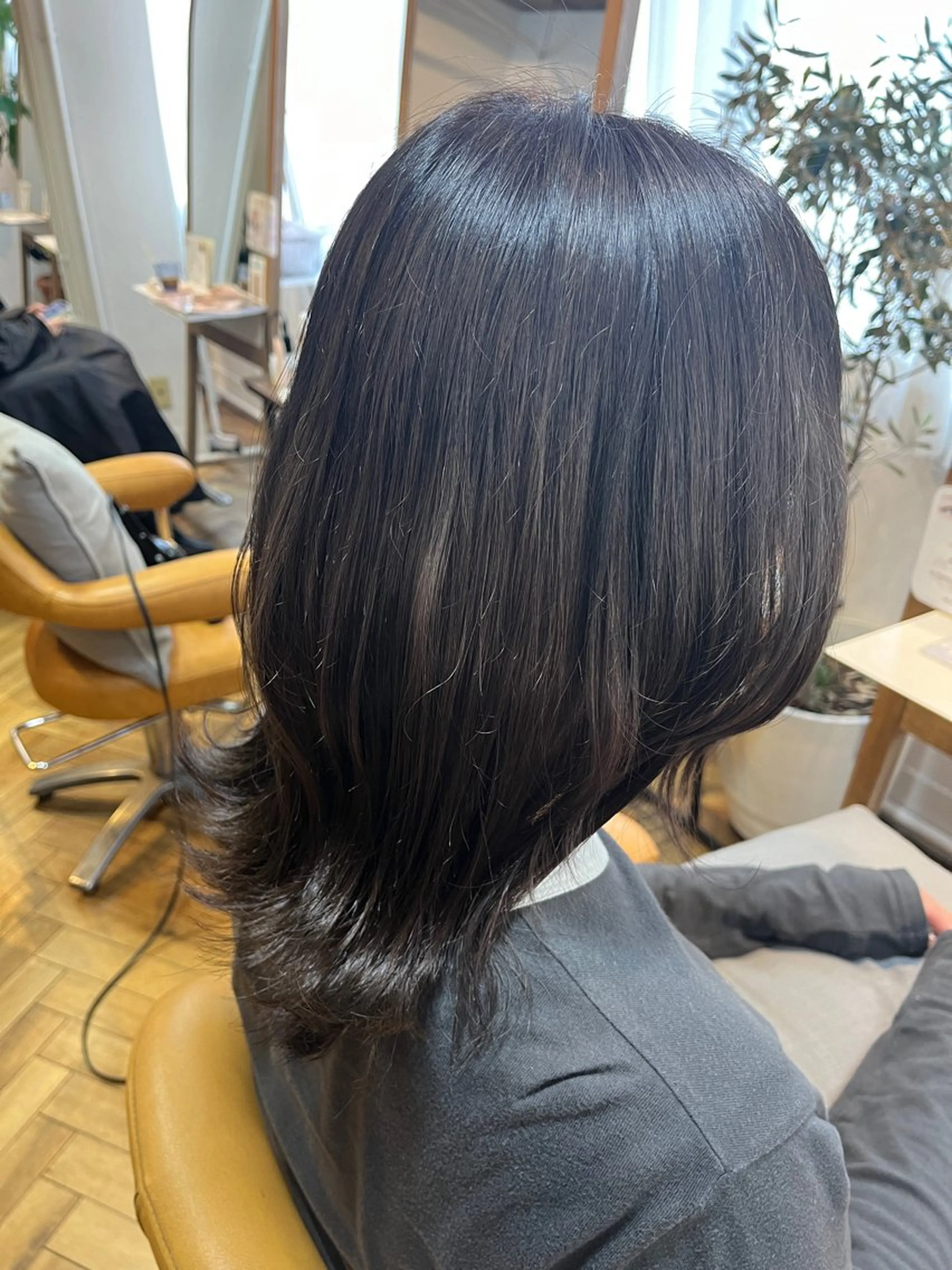 ミディアム カラー アッシュ アッシュブラウン ブラウンカラー 天王寺美容室/カット モデル募集/miiaのヘアスタイル