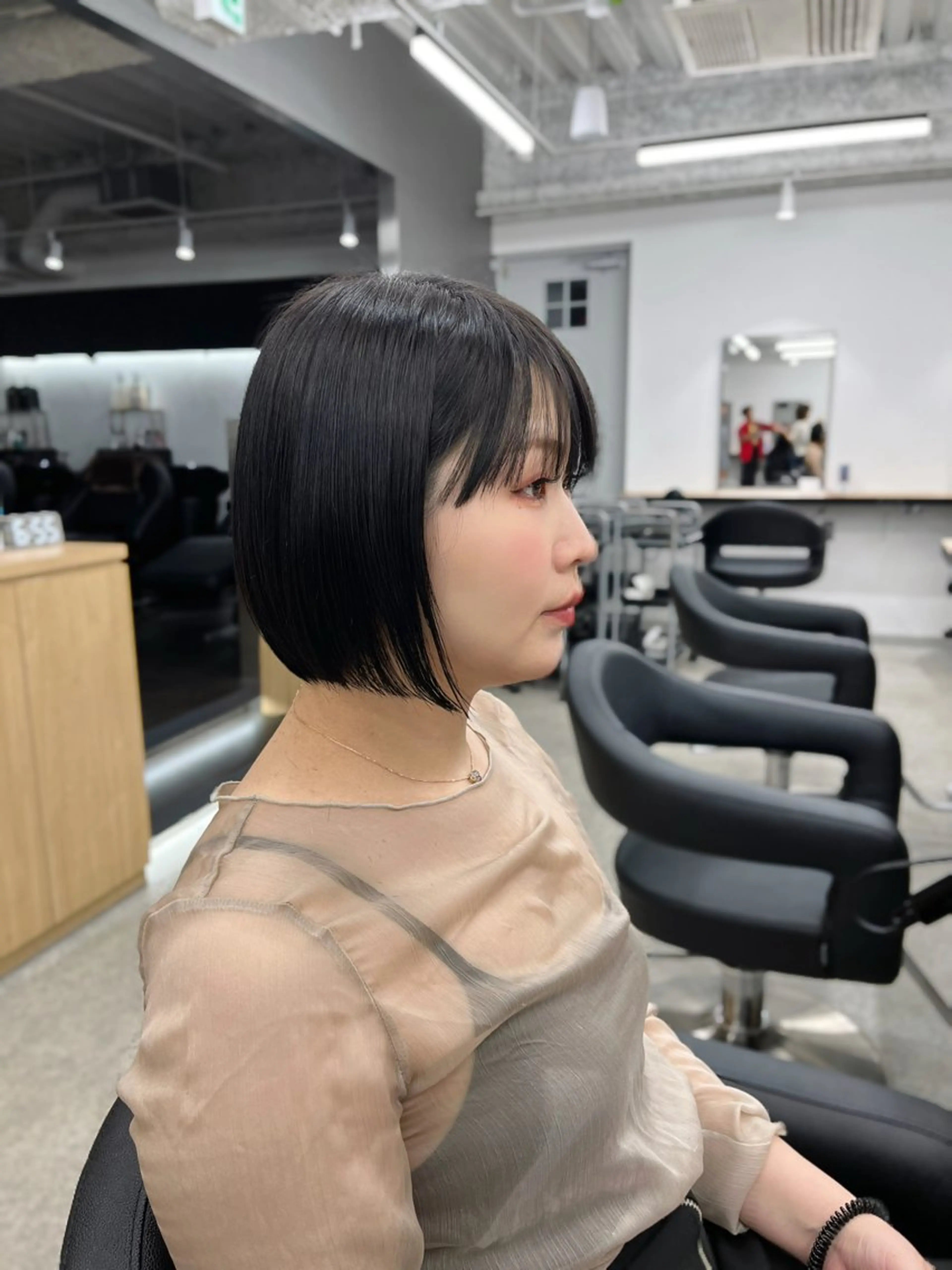 ショート 縮毛矯正/ハイトーン /パーマ/せき🧸のヘアスタイル