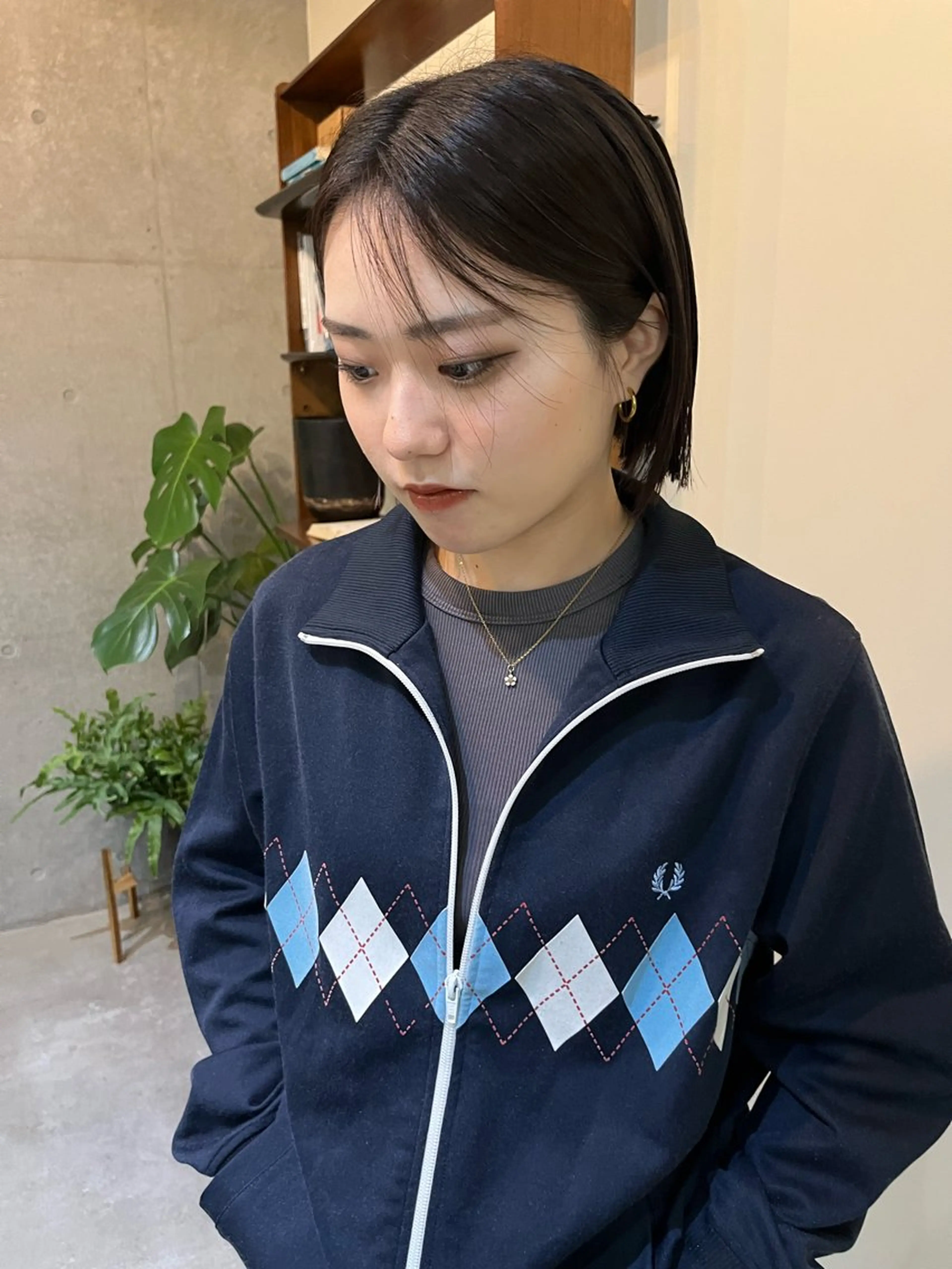 ショート レイヤーカット\ウル フ　chinatsuのヘアスタイル