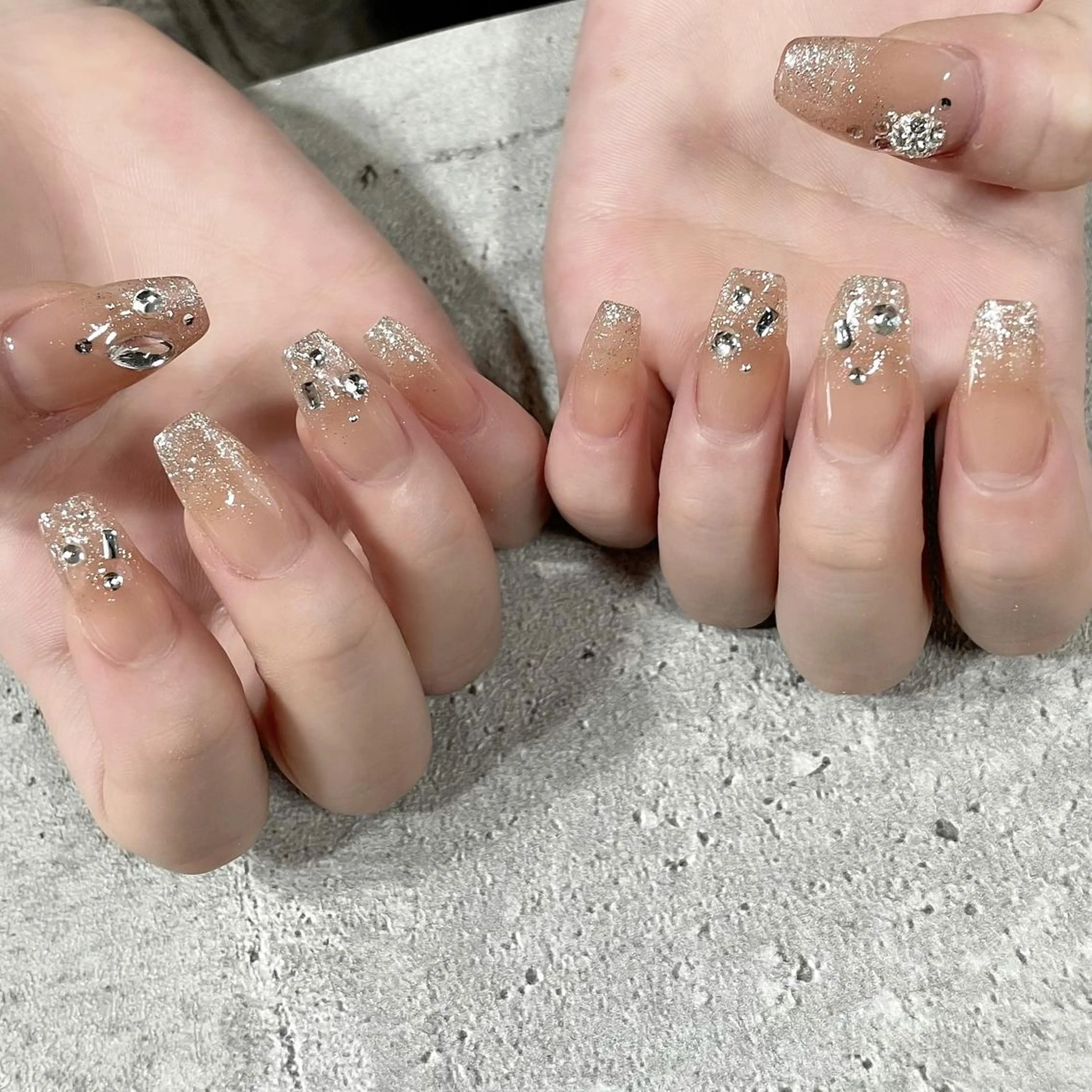 ネイル スカルプネイル シンプルネイル 東 千夏のネイルデザイン