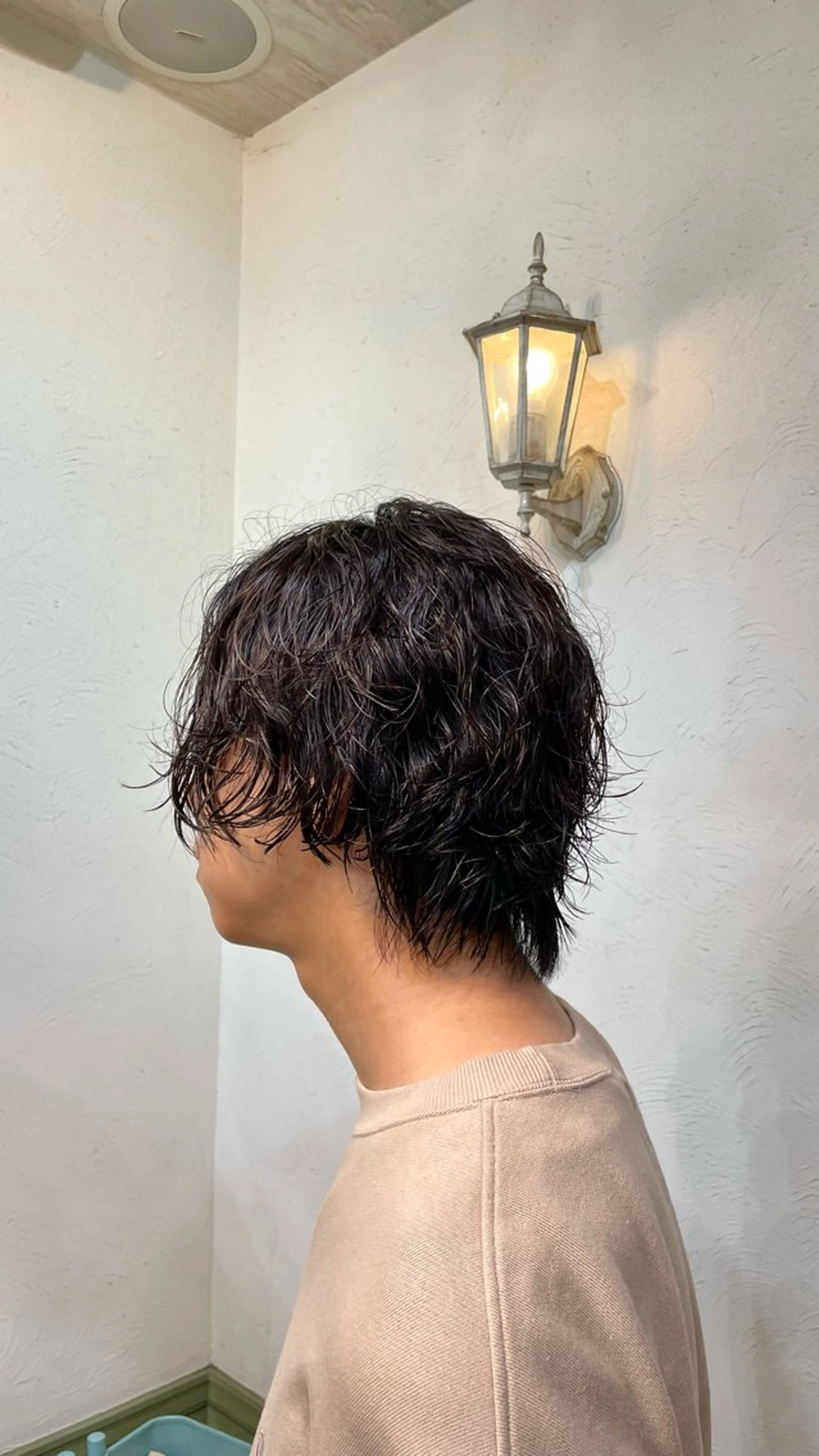 パーマ メンズ パーマ 坂本菜摘 |レイヤーカットのヘアスタイル