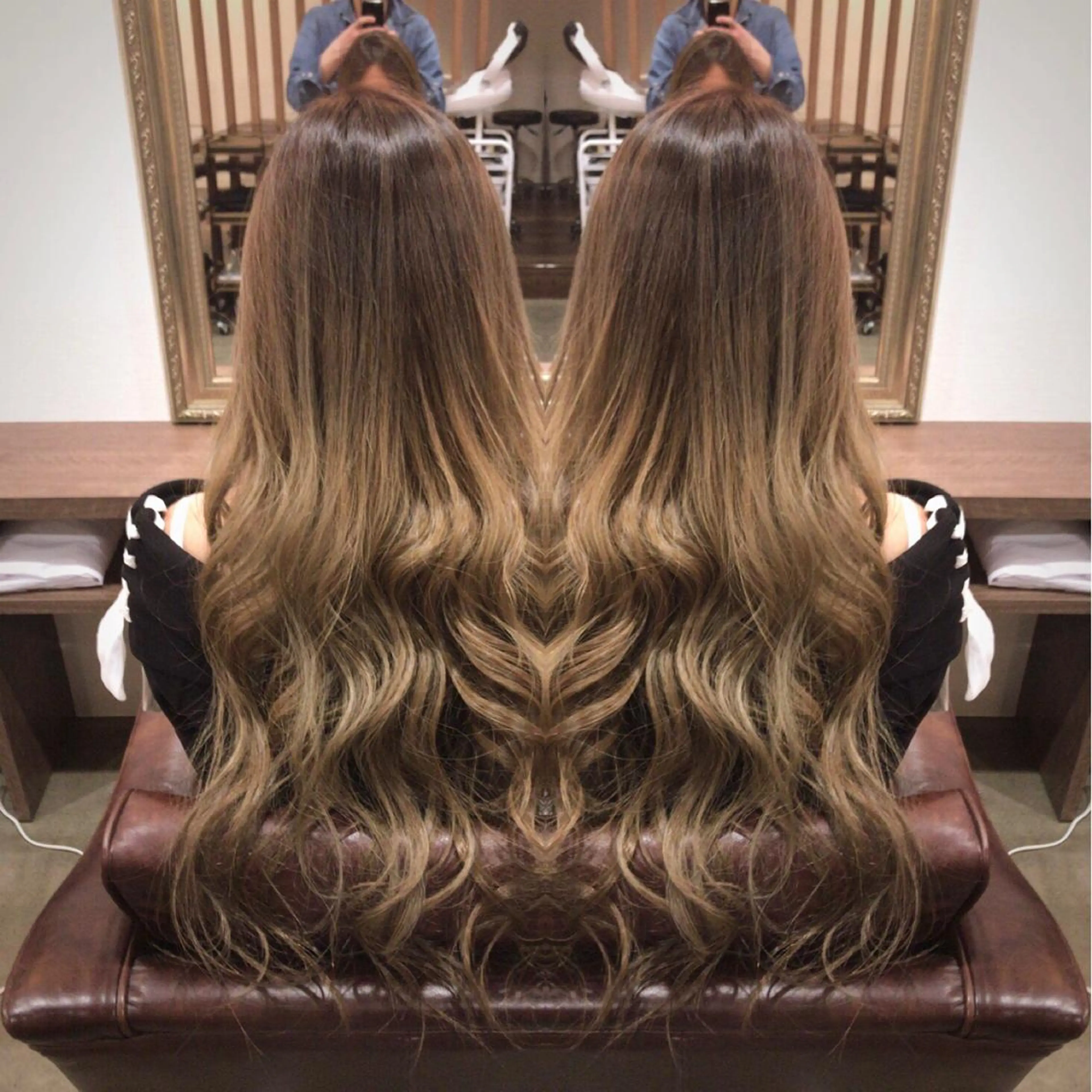 ロング カラー グラデーションカラー 外国人風カラー レイヤーカット匠 イソザキノリユキのヘアスタイル