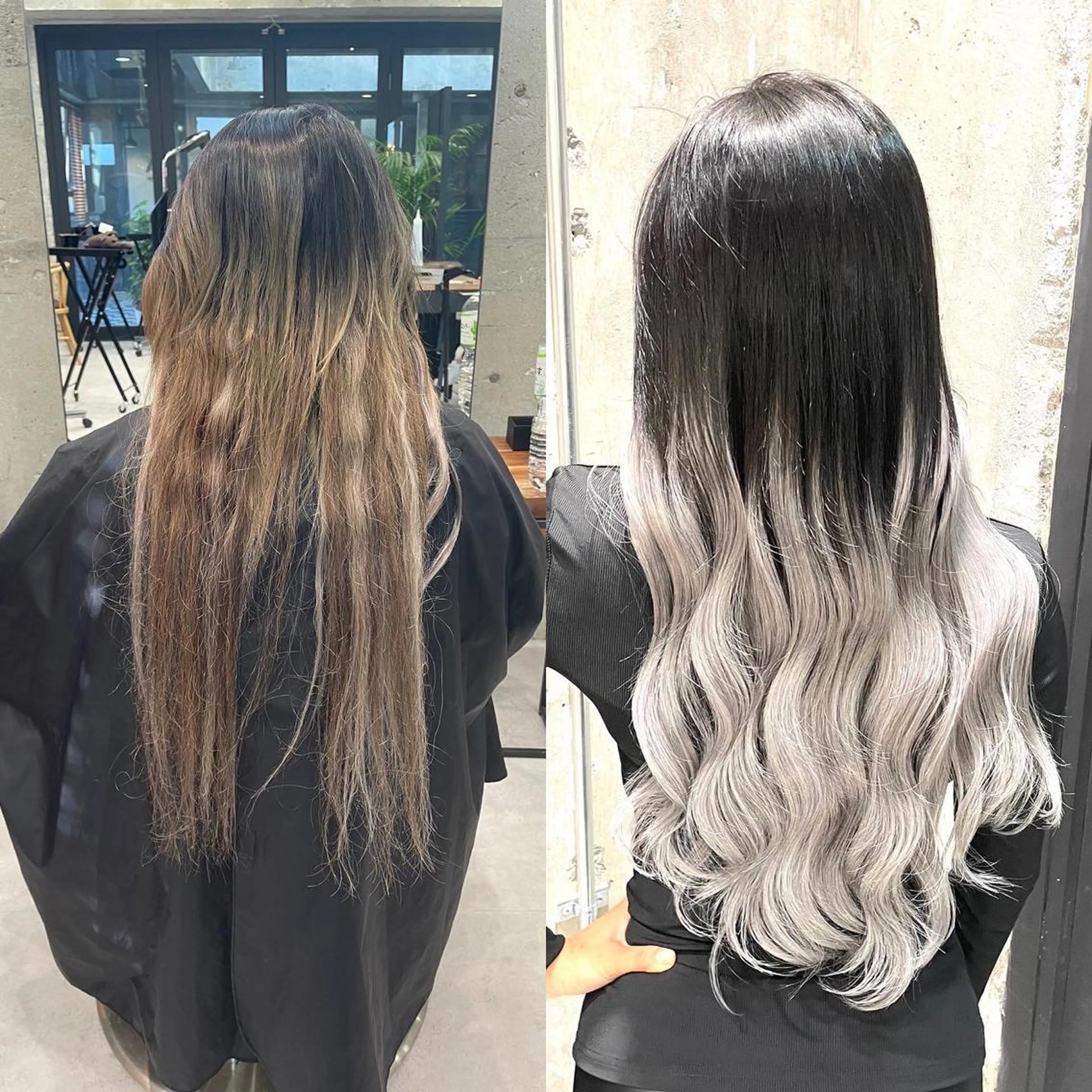 ロング カラー ヘアアレンジ ヘアカラー エクステ TATSUYA アートディレクターのヘアスタイル