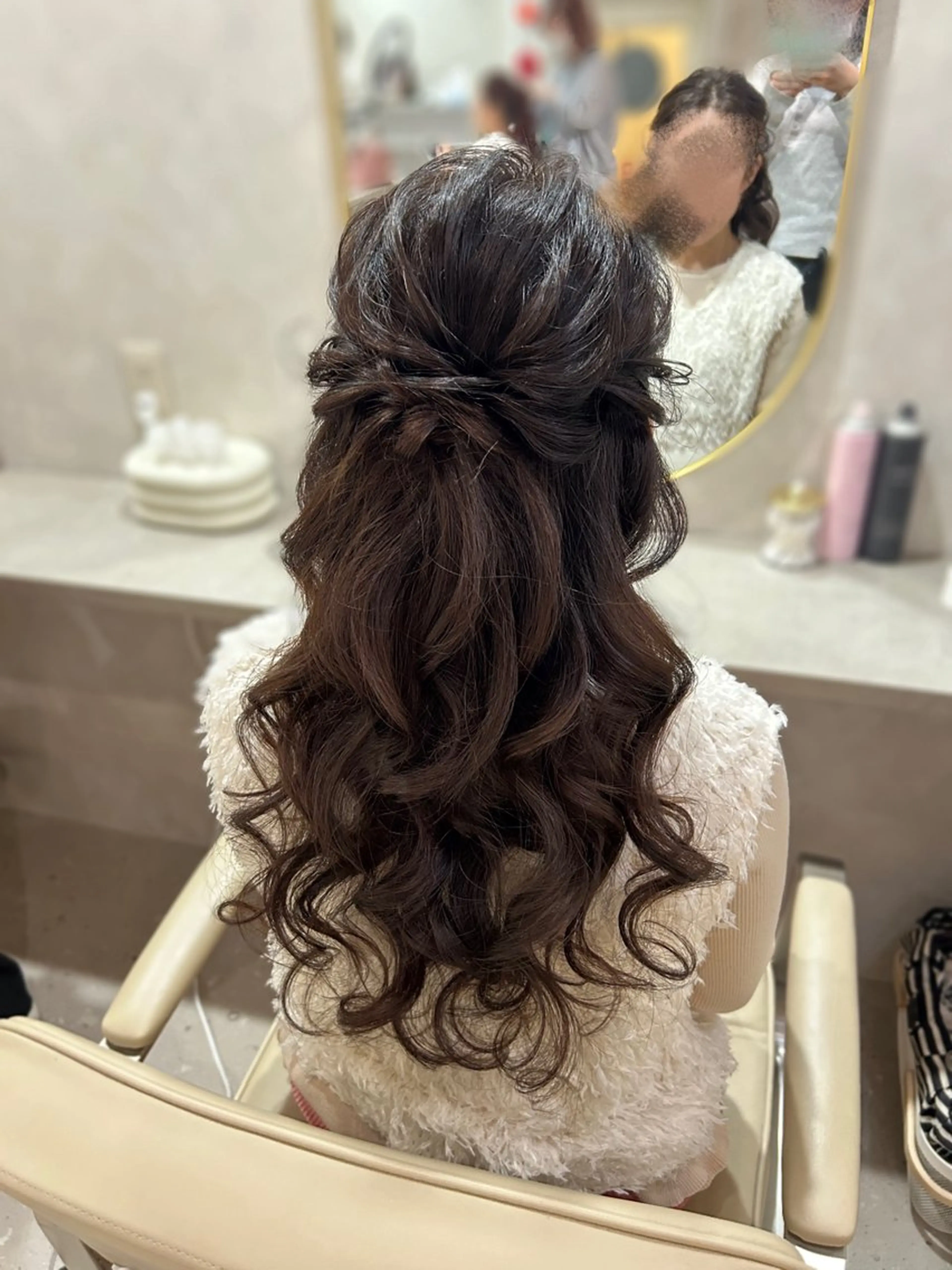 【ハーフアップ】練習モデルの写真