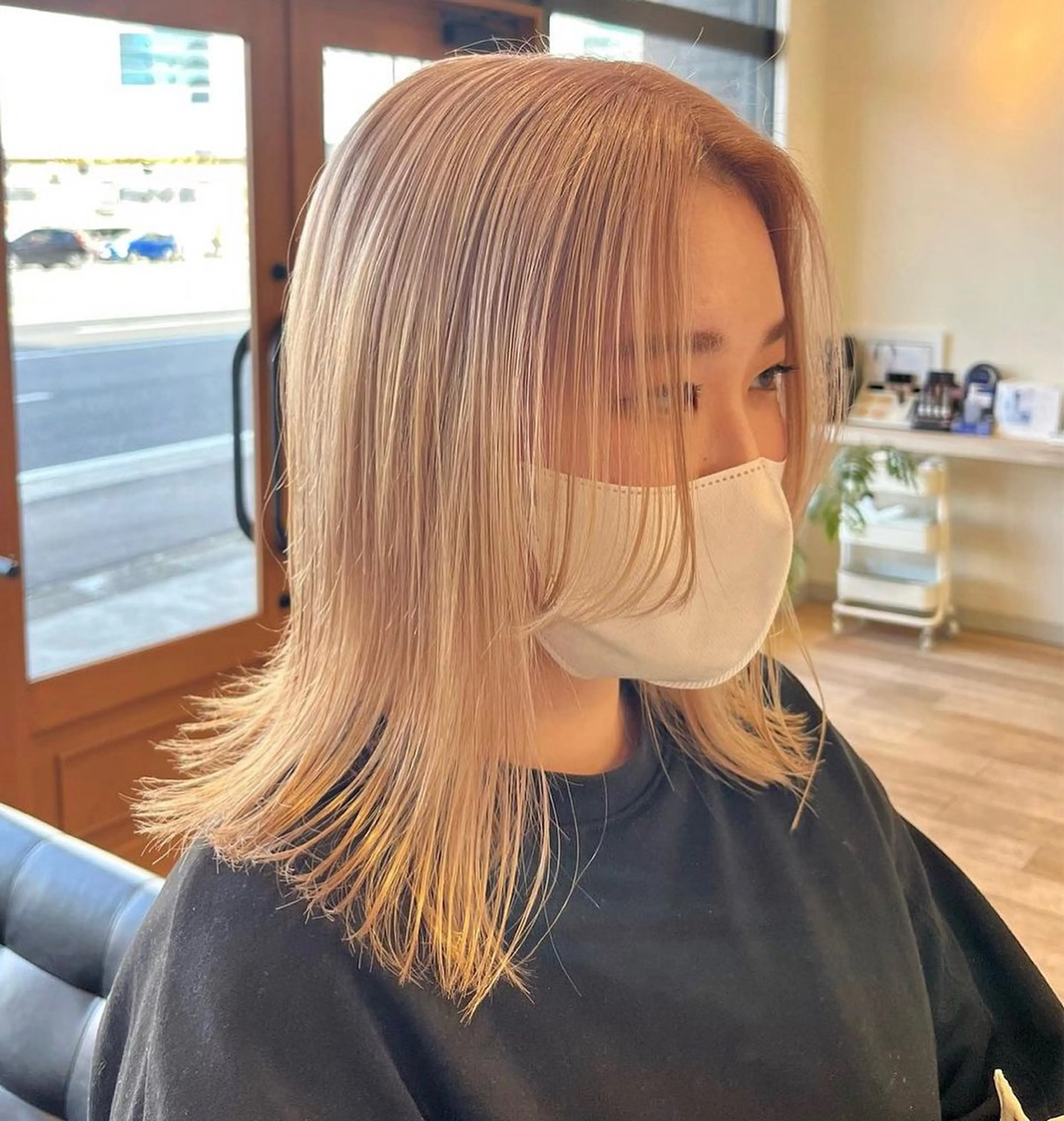 ミディアム カラー カット ヘアカラー トリートメント 韓国レイヤー/透明感 カラー🐈曾根高のヘアスタイル