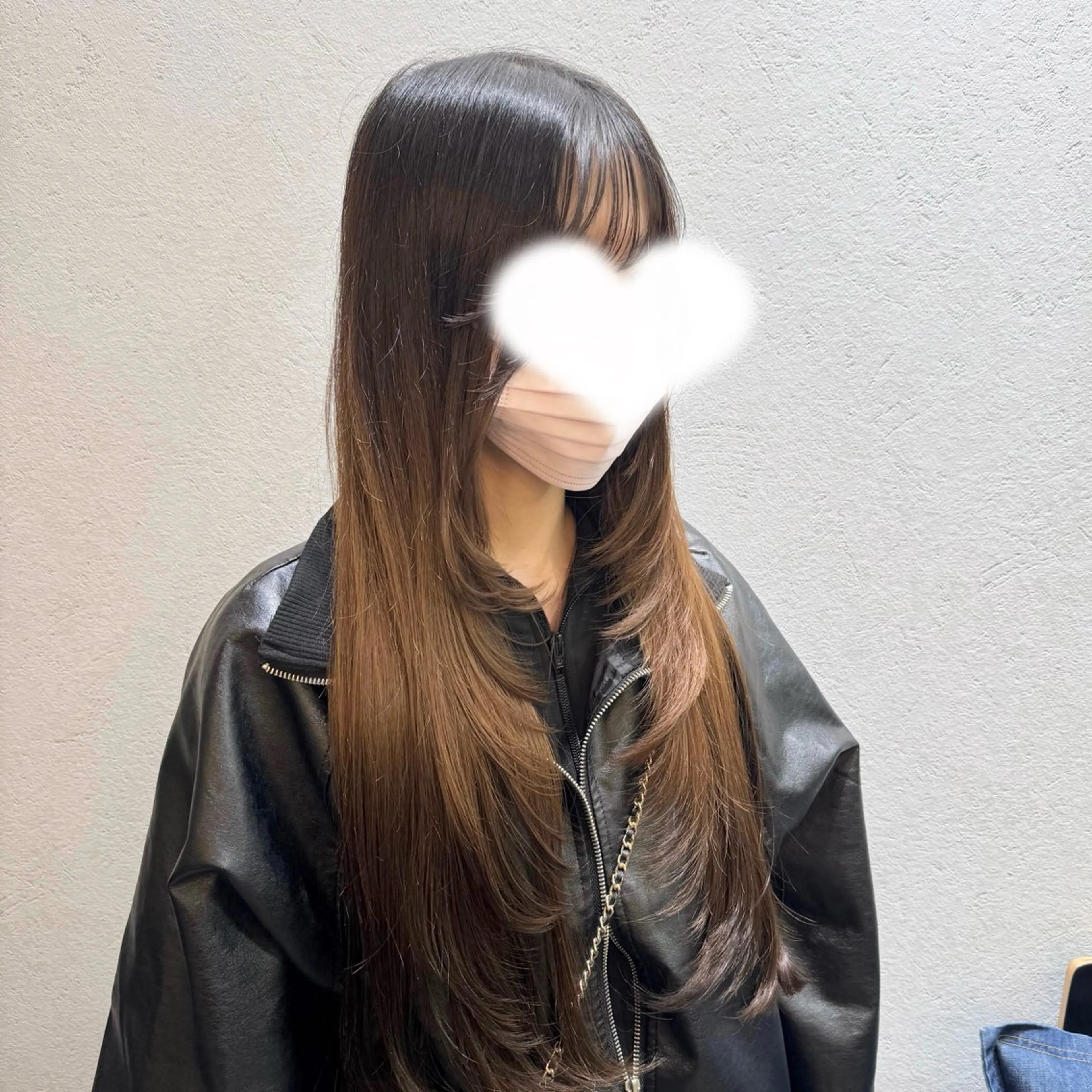 ロング レイヤーカット カット 縮毛矯正/エクステ /艶カラー/ヘアメのヘアスタイル