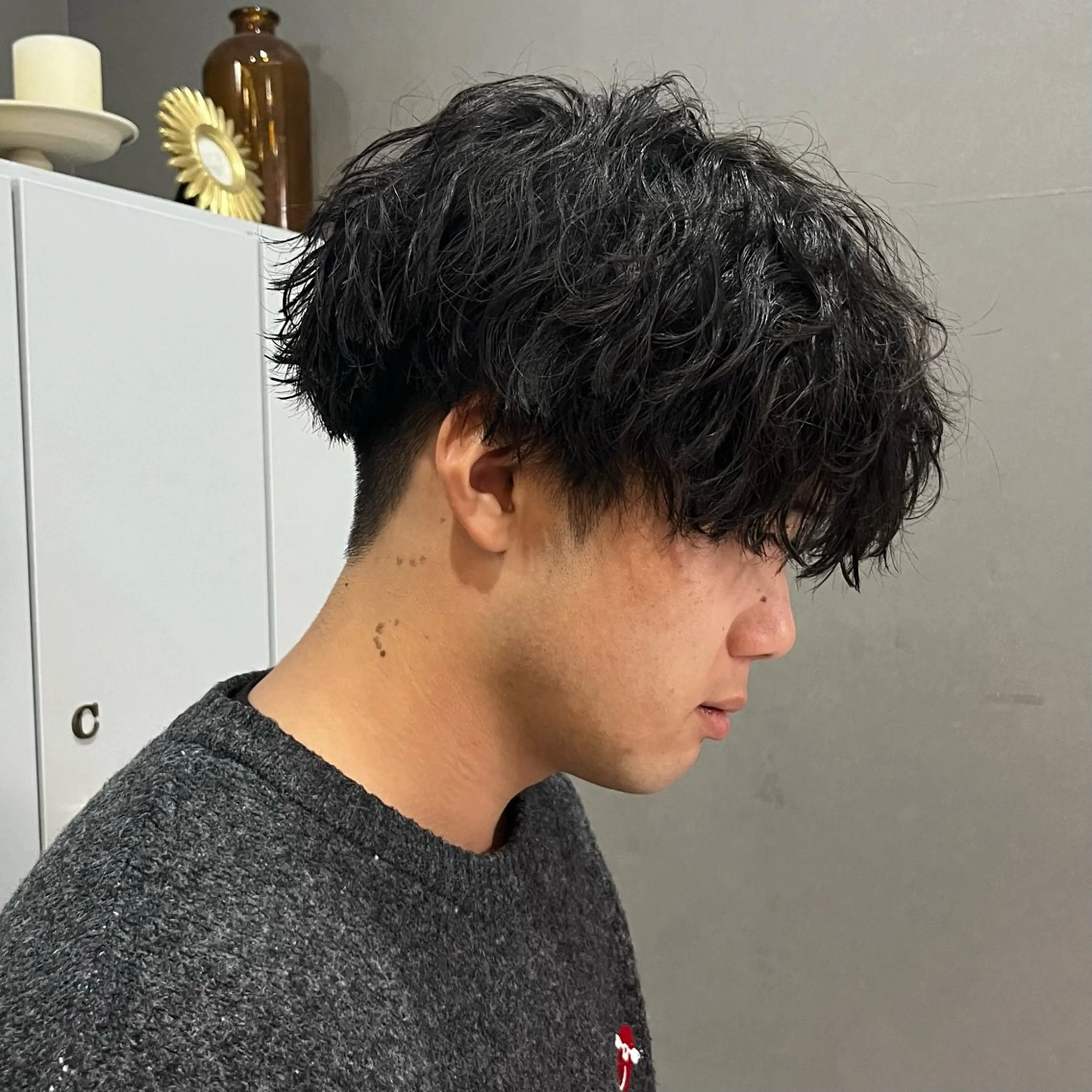 パーマ メンズ メンズパーマ 波巻きパーマ sato mizukiのヘアスタイル