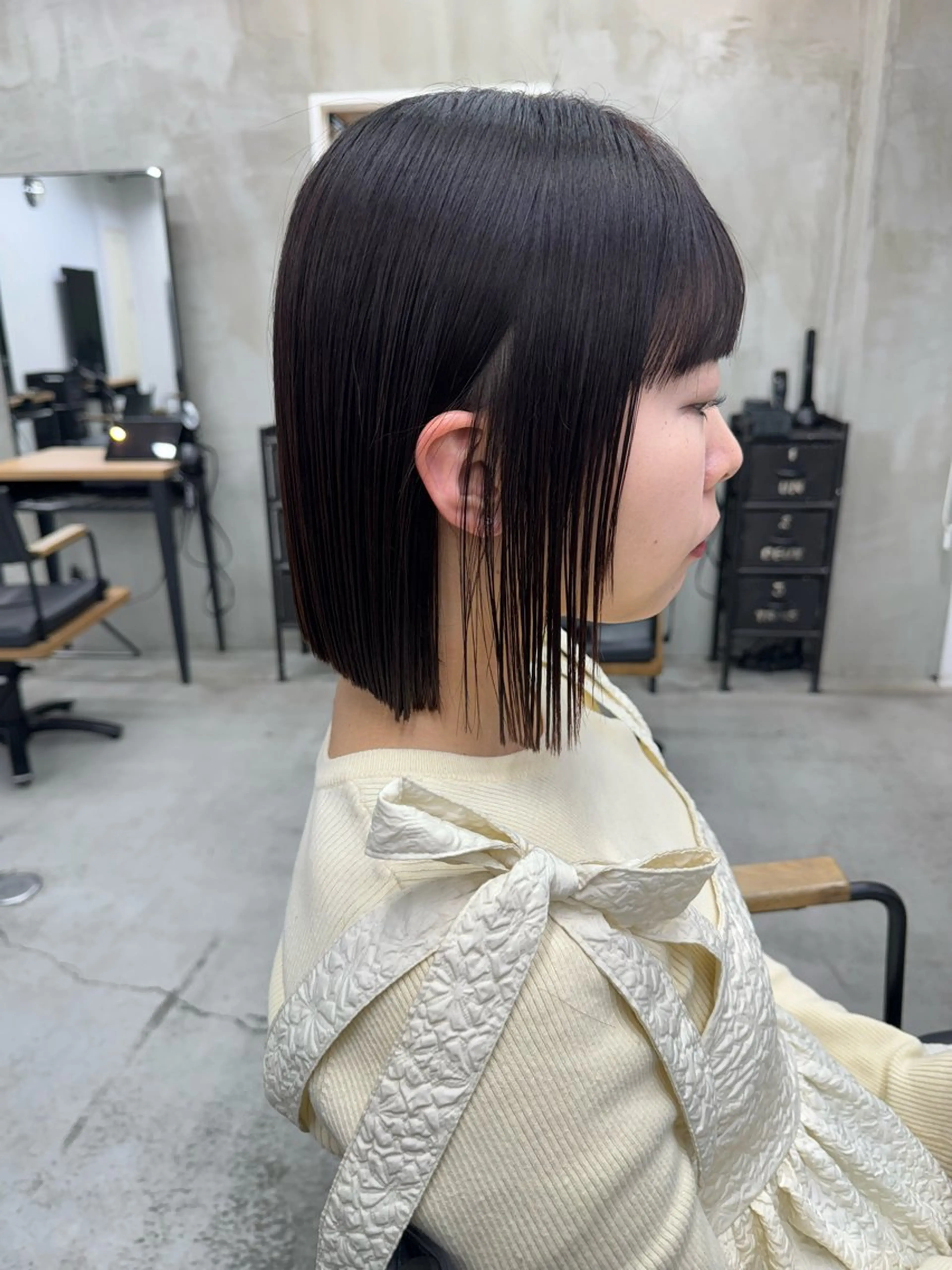 カラー バレイヤージュ ブリーチ ブロンド ケアブリーチ 透明感カラー Rico / bob/グレージュのヘアスタイル