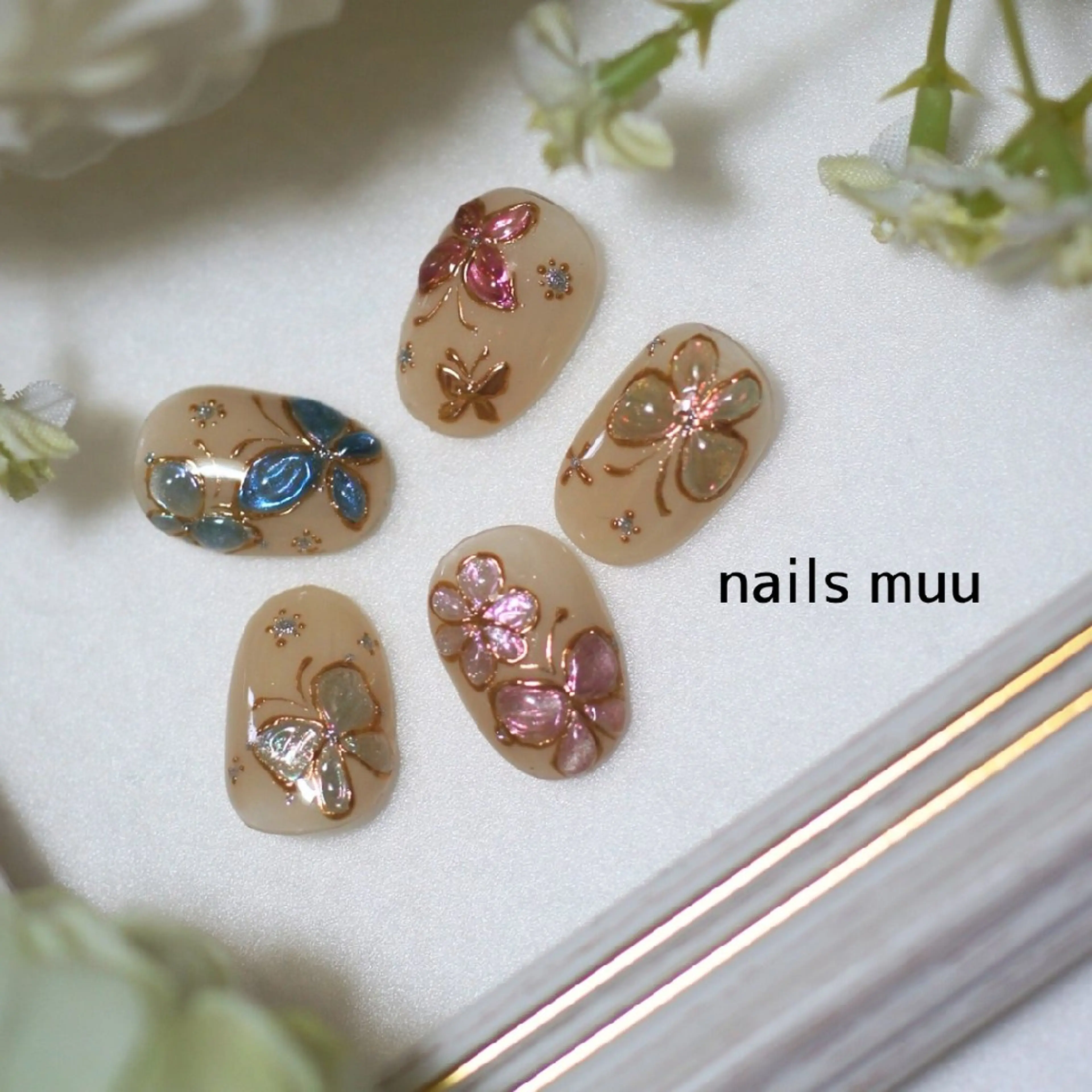 ネイル アートネイル ジェルネイル nails muu まゆのネイルデザイン