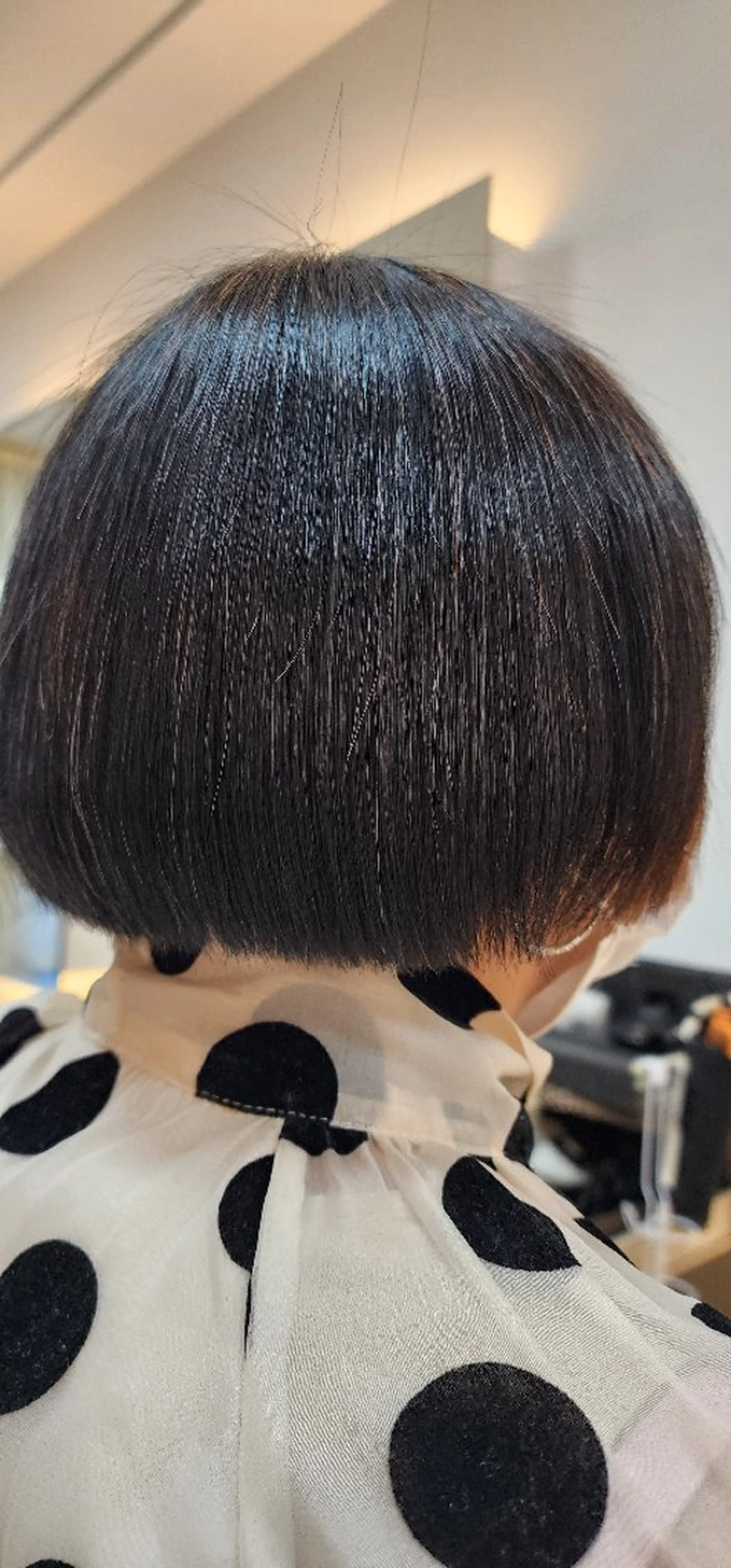 ミディアム パーマ くせ毛 小顔カット 縮毛矯正 hairmake Juinのヘアスタイル