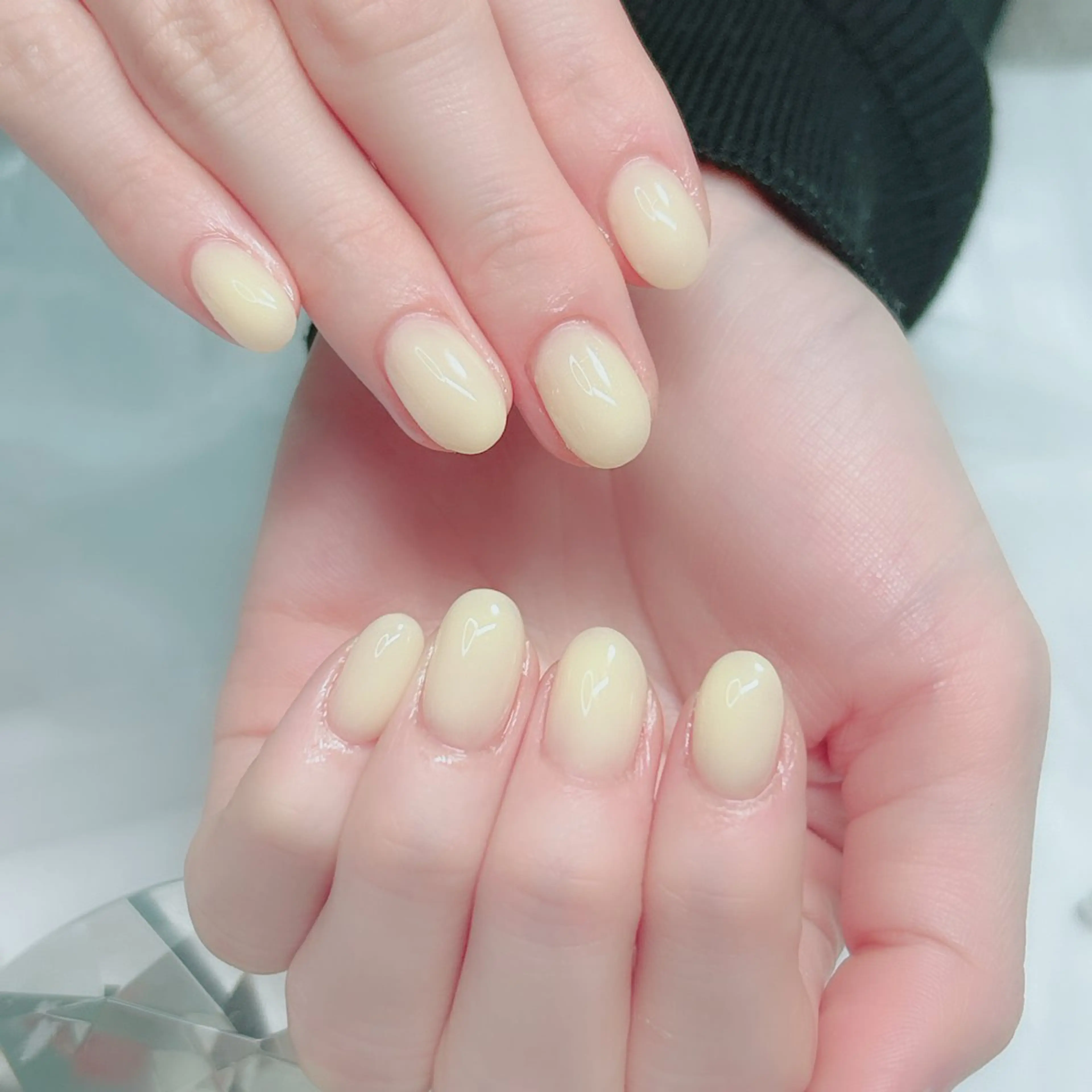 ネイル オーロラネイル ミラーネイル オフィスネイル ワンカラーネイル シンプルネイル ハンドネイル Cute Tips nailのネイルデザイン