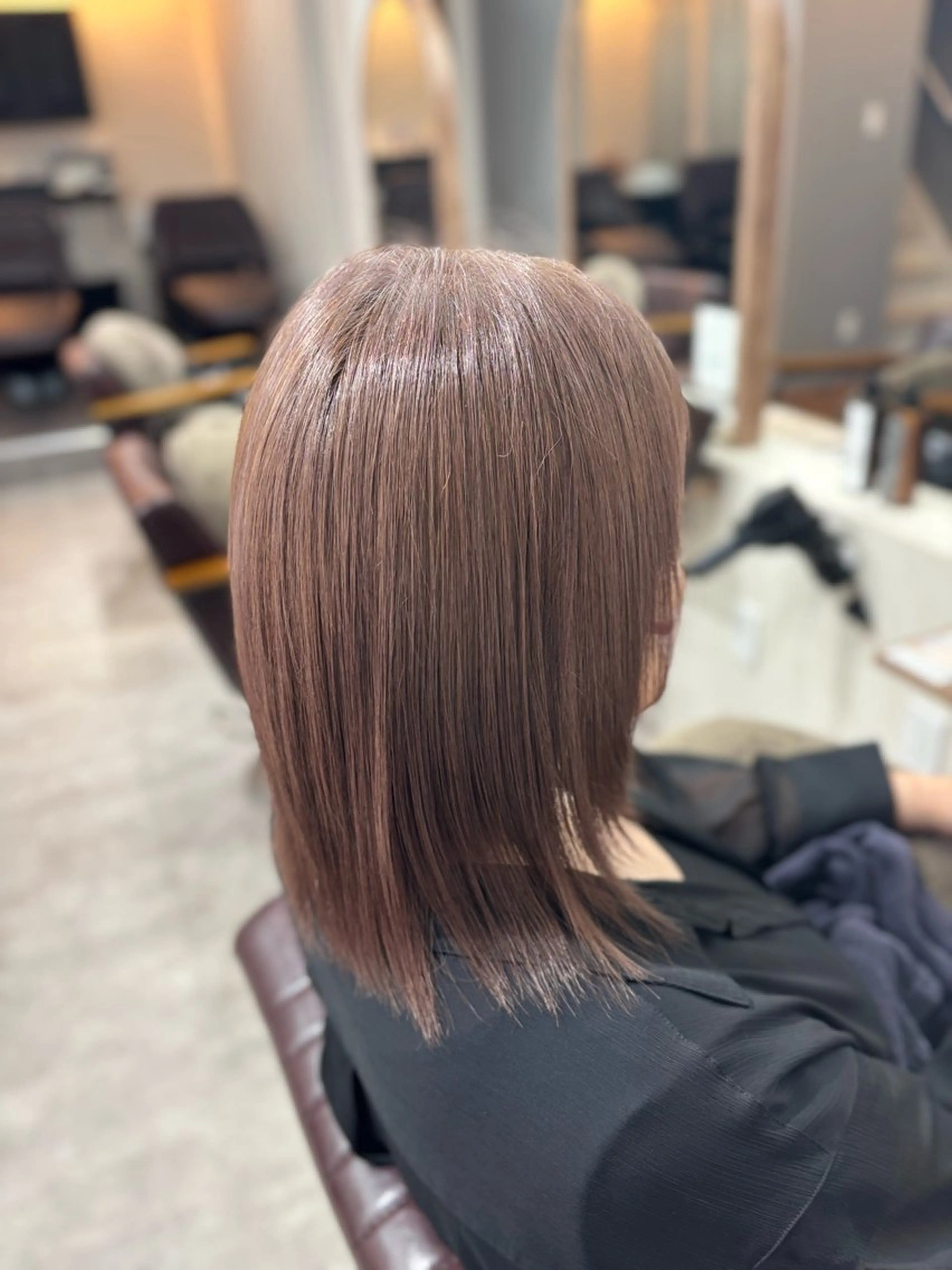 ミディアム カラー ピンクカラー シルバー 髪質改善美容室Flat.千葉所属・高橋 心のヘアスタイル