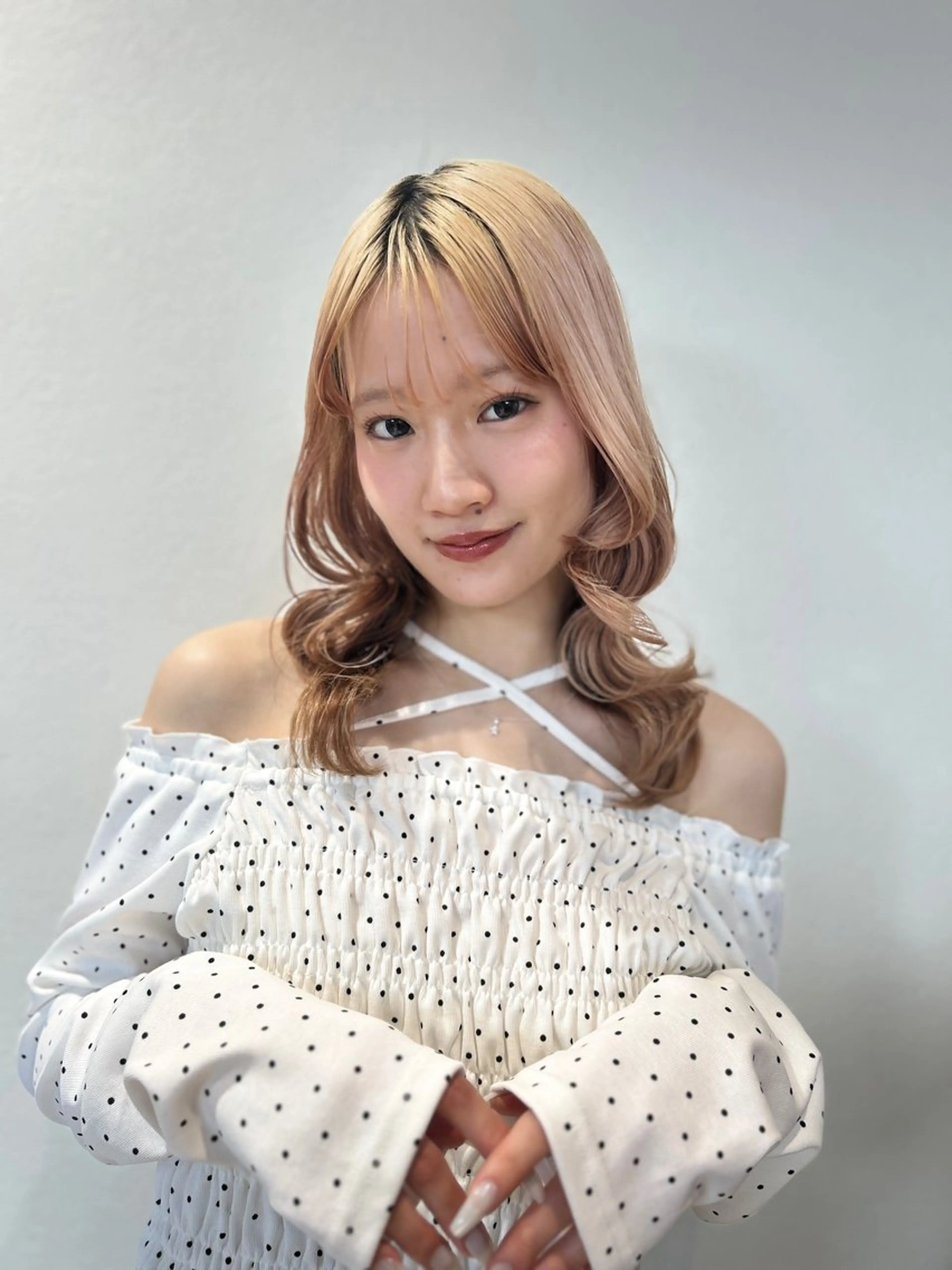 セミロング カラー カット ヘアカラー トリートメント ハイトーン/エクステ /🎀YUINA🎀のヘアスタイル