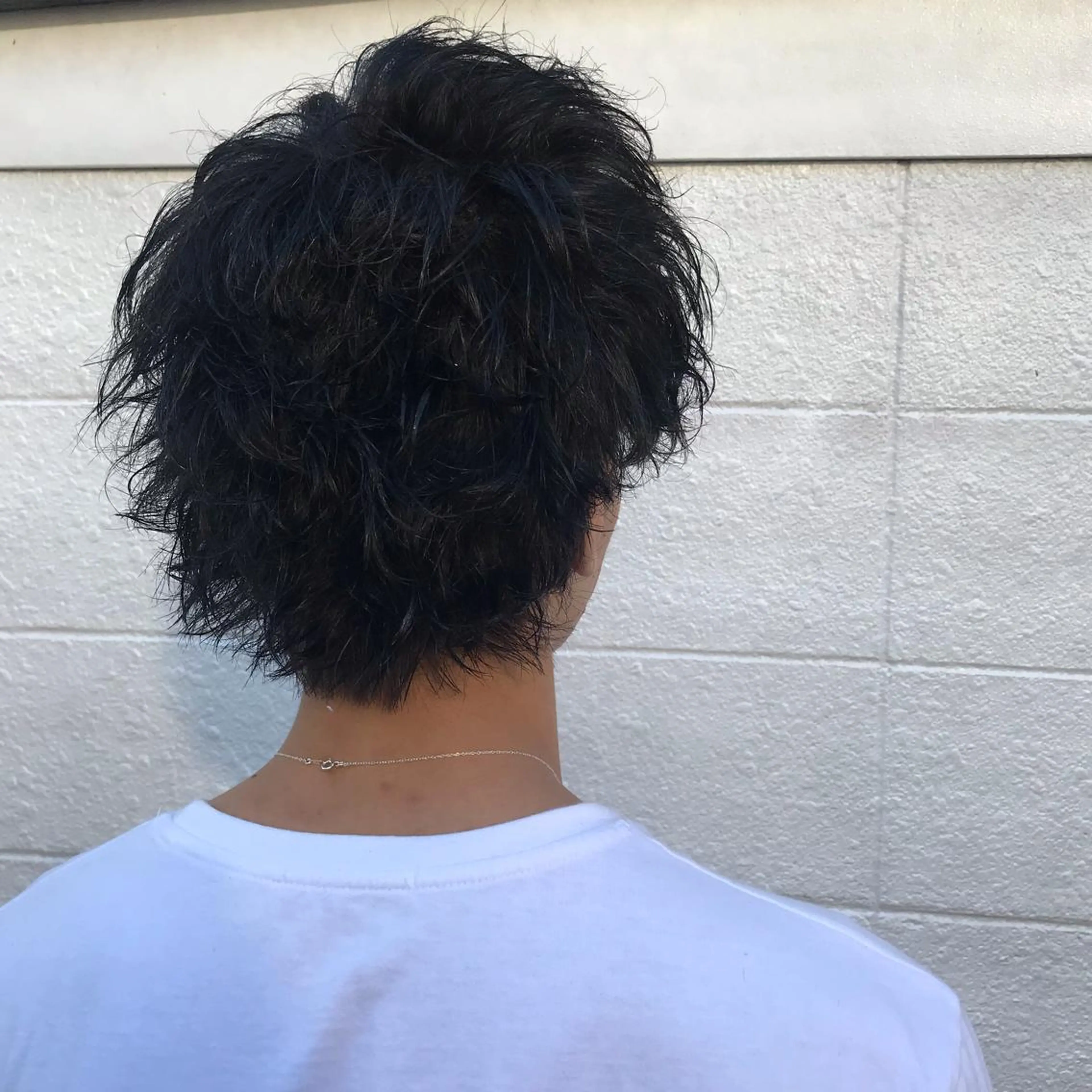 ショート カラー パーマ メンズ ニュアンスパーマ/ レイヤー/茶屋町のヘアスタイル