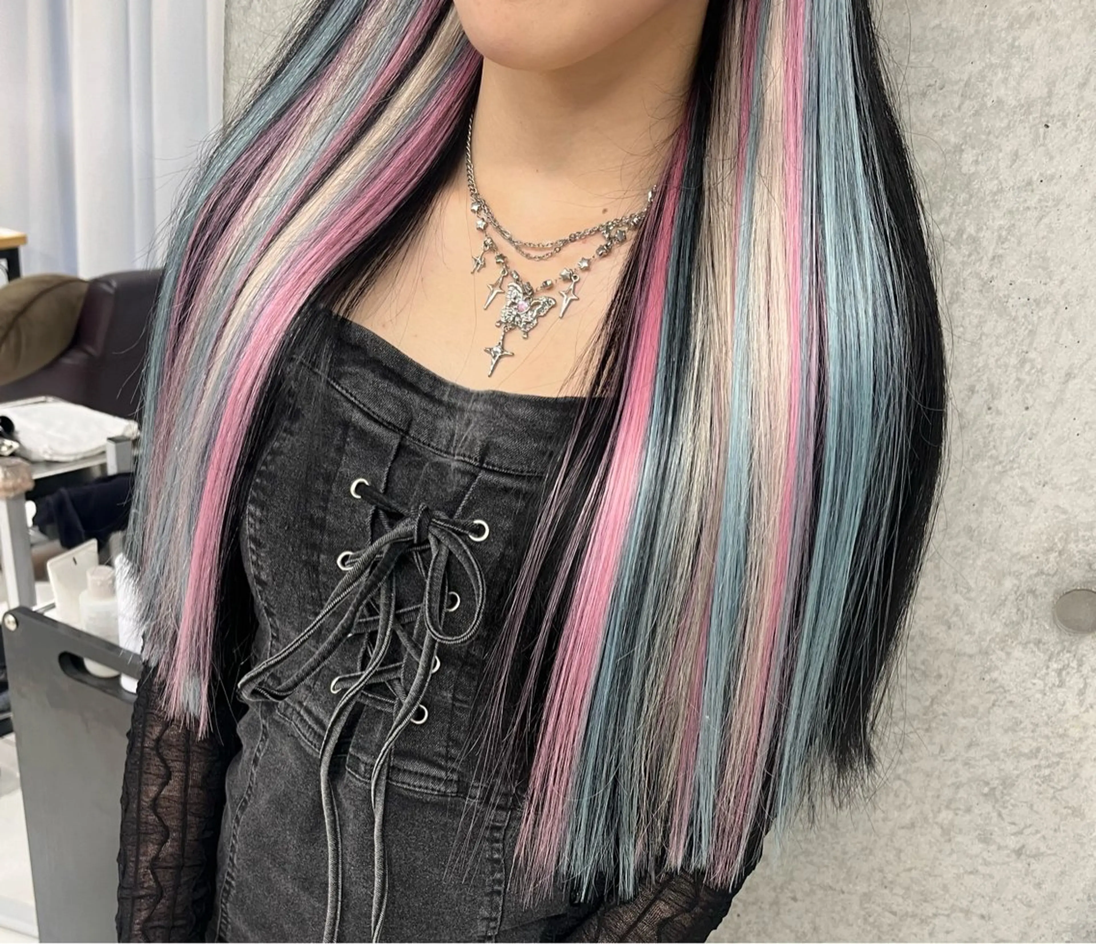 ロング カラー エクステ りおな/髪質改善/ カラー /平尾のヘアスタイル