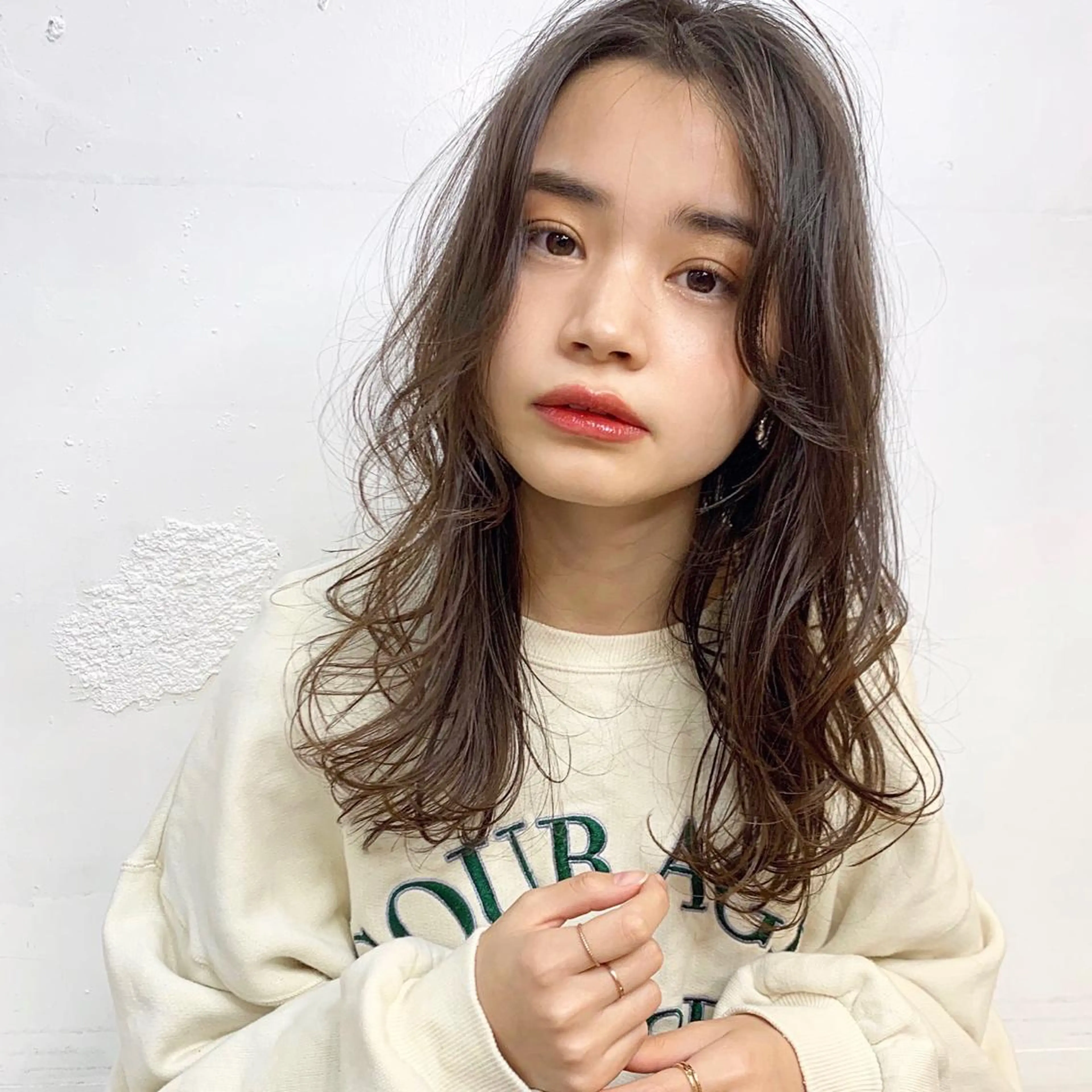 ロング カラー ブリーチ ブリーチなしカラー Sana / 韓国ヘア / カラーのヘアスタイル