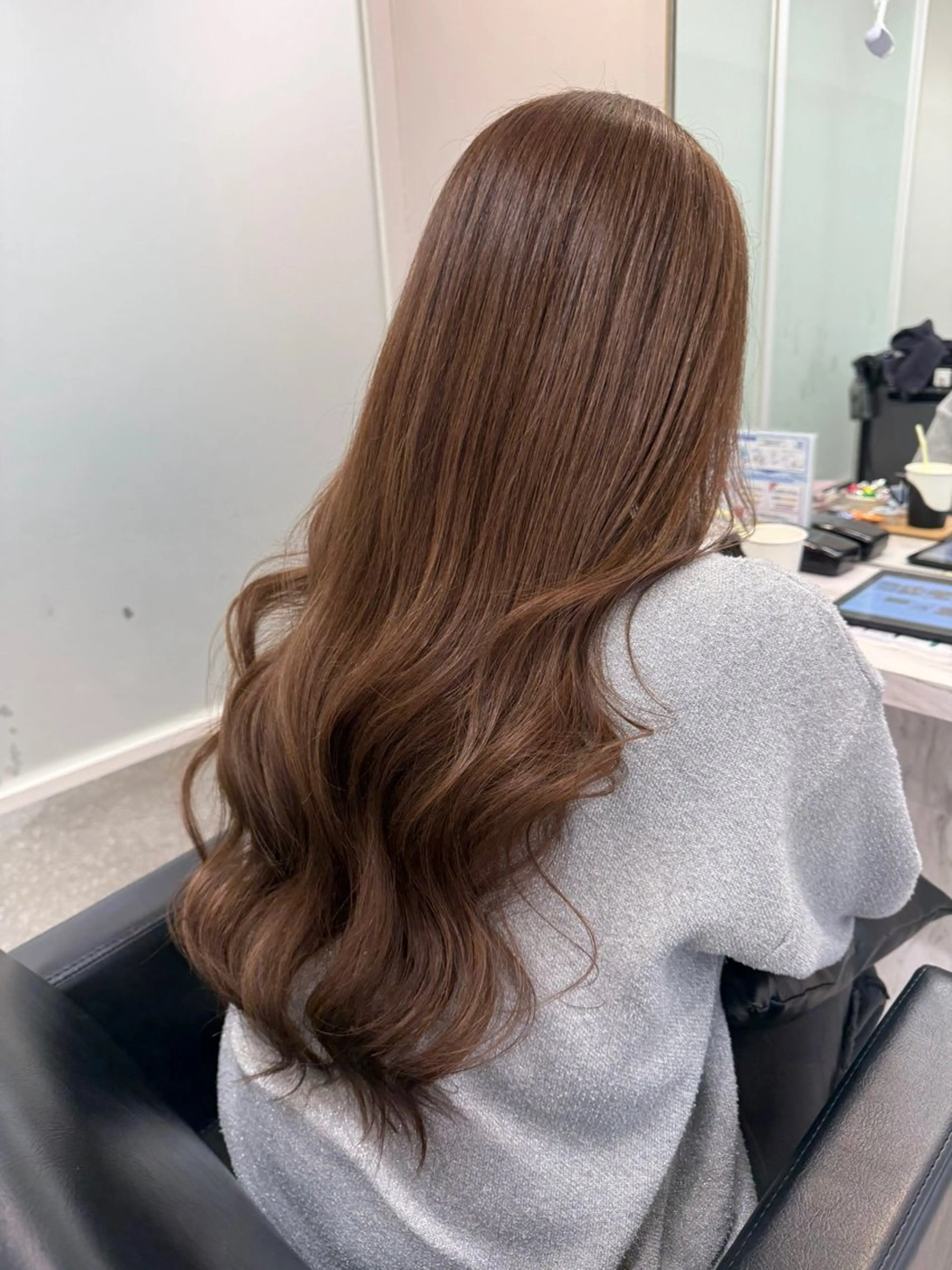 ロング カラー ヘアカラー トリートメント 暖色/オリーブカラー /中村未来🍒🫒のヘアスタイル