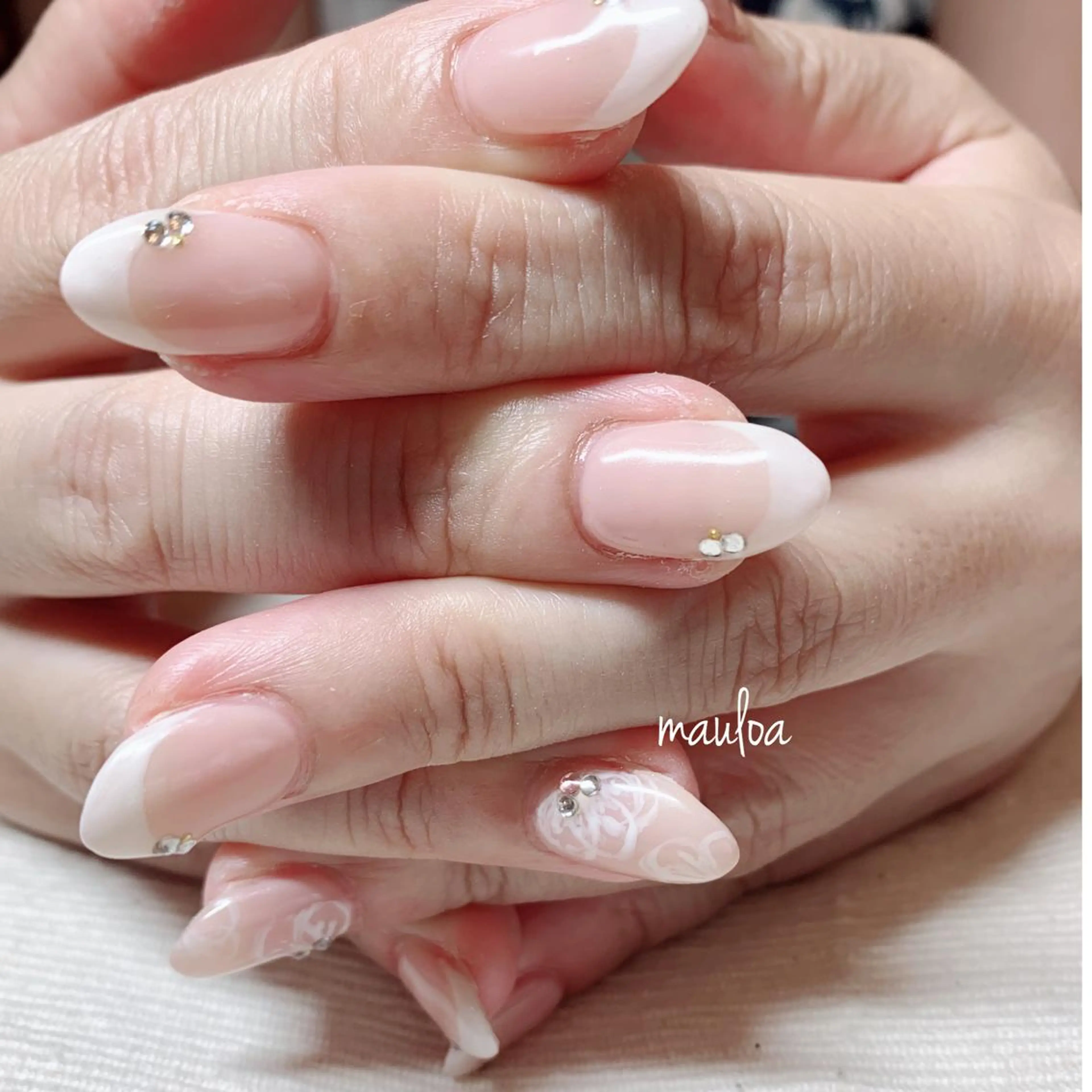 ネイル フレンチネイル ピンク ピンクベージュ pipi ..のネイルデザイン