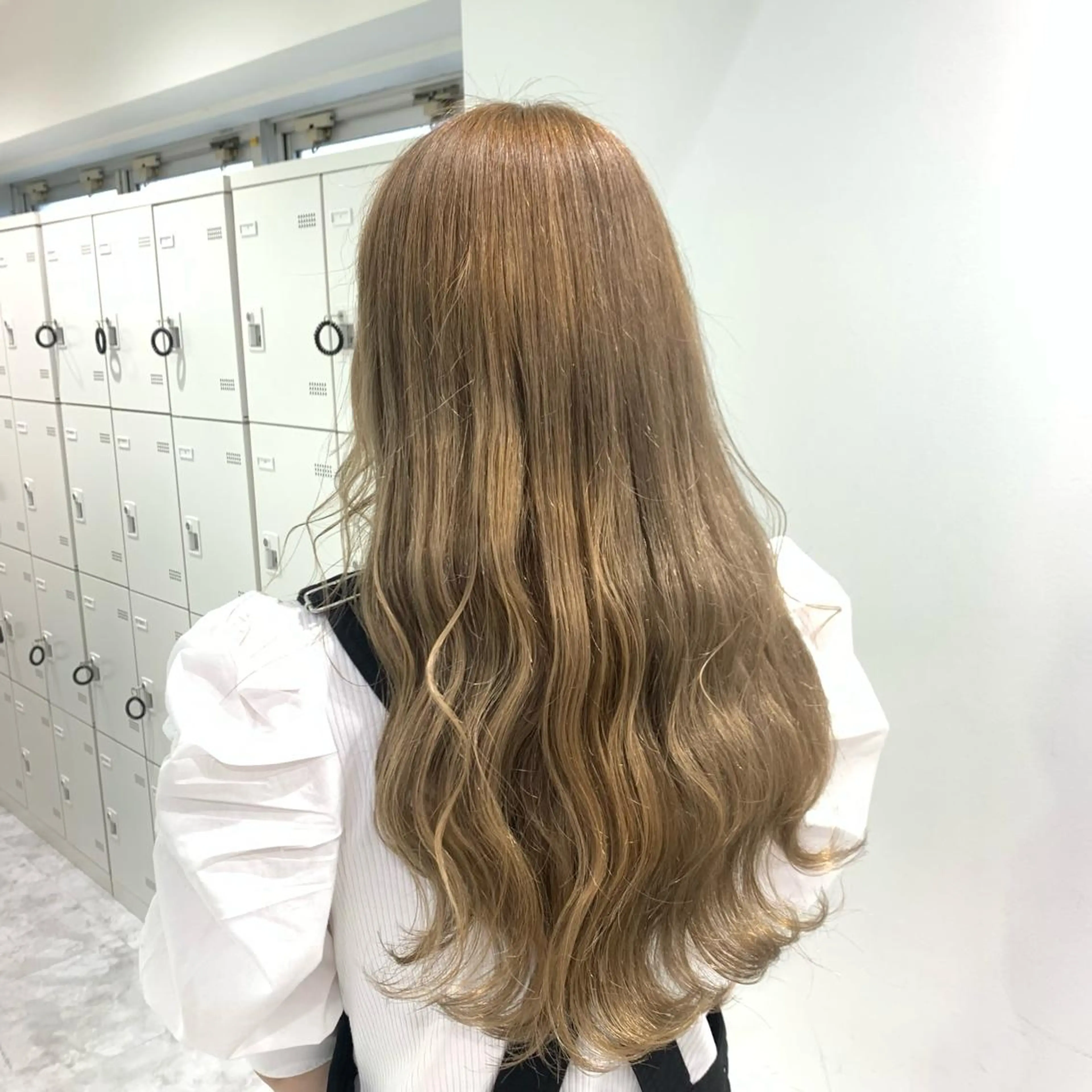 ロング カラー パーマ ヘアアレンジ メンズ キッズ ネイル マツエク・マツパ ベージュカラー ミルクティーベージュ 🦋haginoya miho🦋のマツエク・マツパデザイン