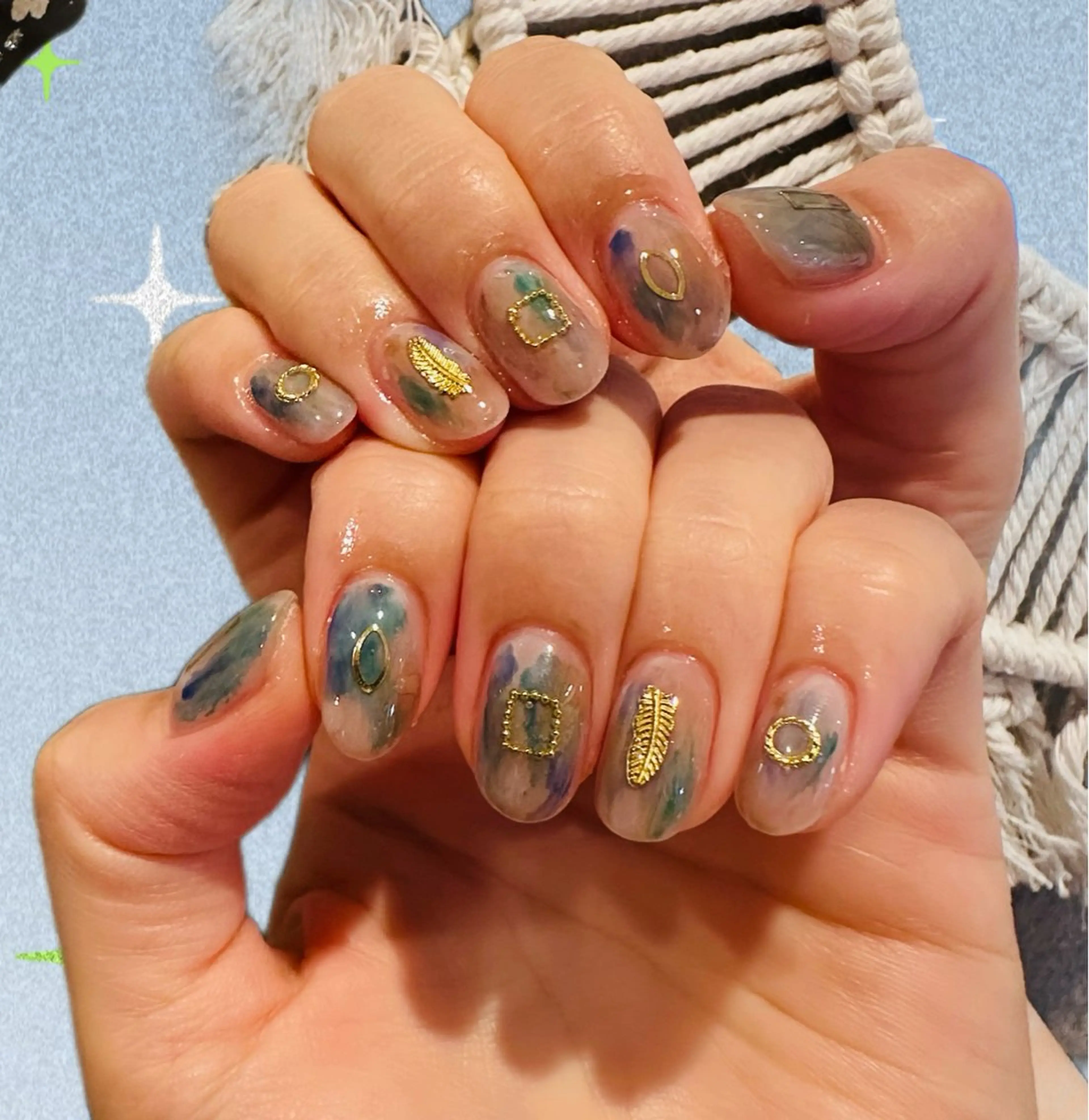 ネイル ハンドネイル 菜 菜のネイルデザイン