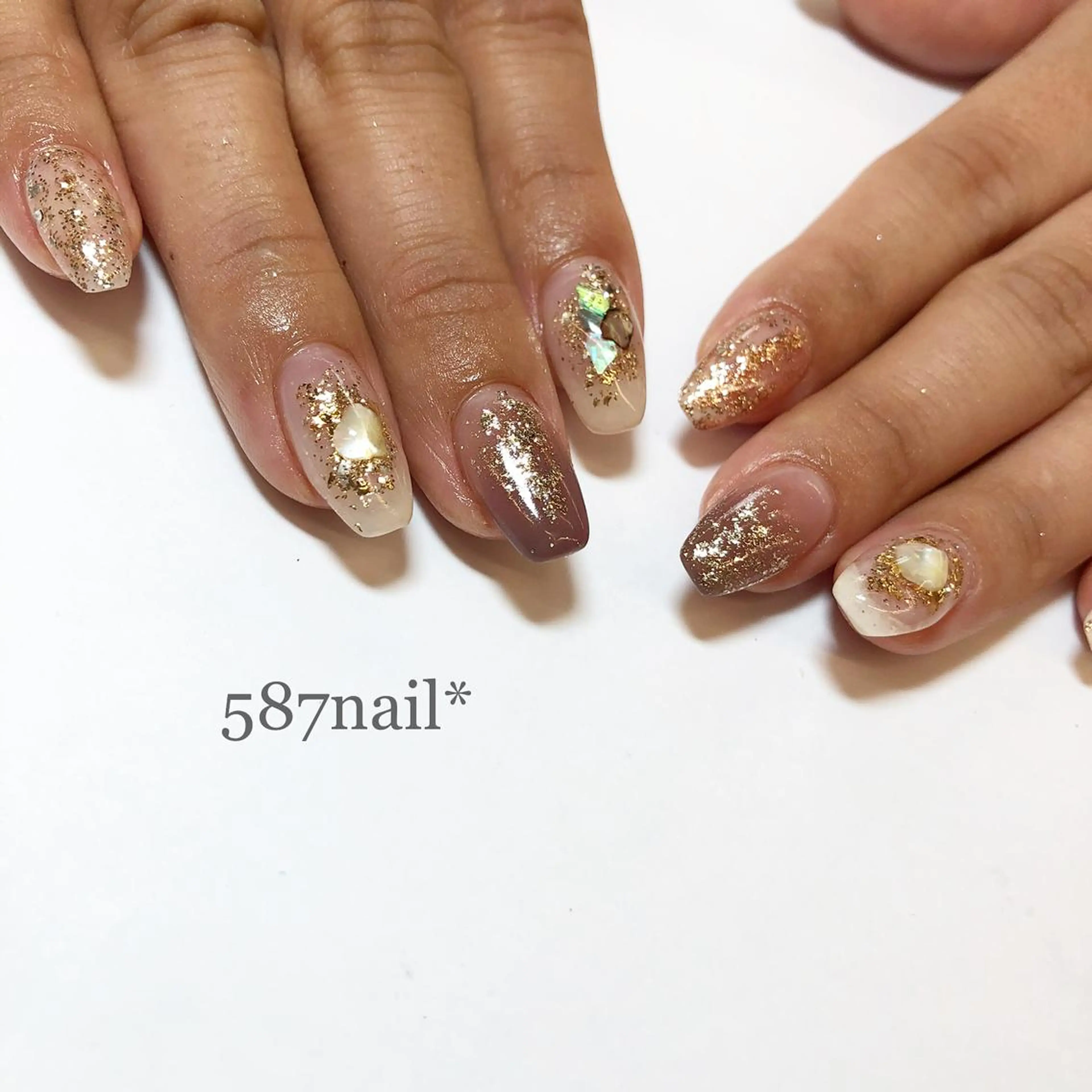 ネイル 持ち込み 587nail *のネイルデザイン