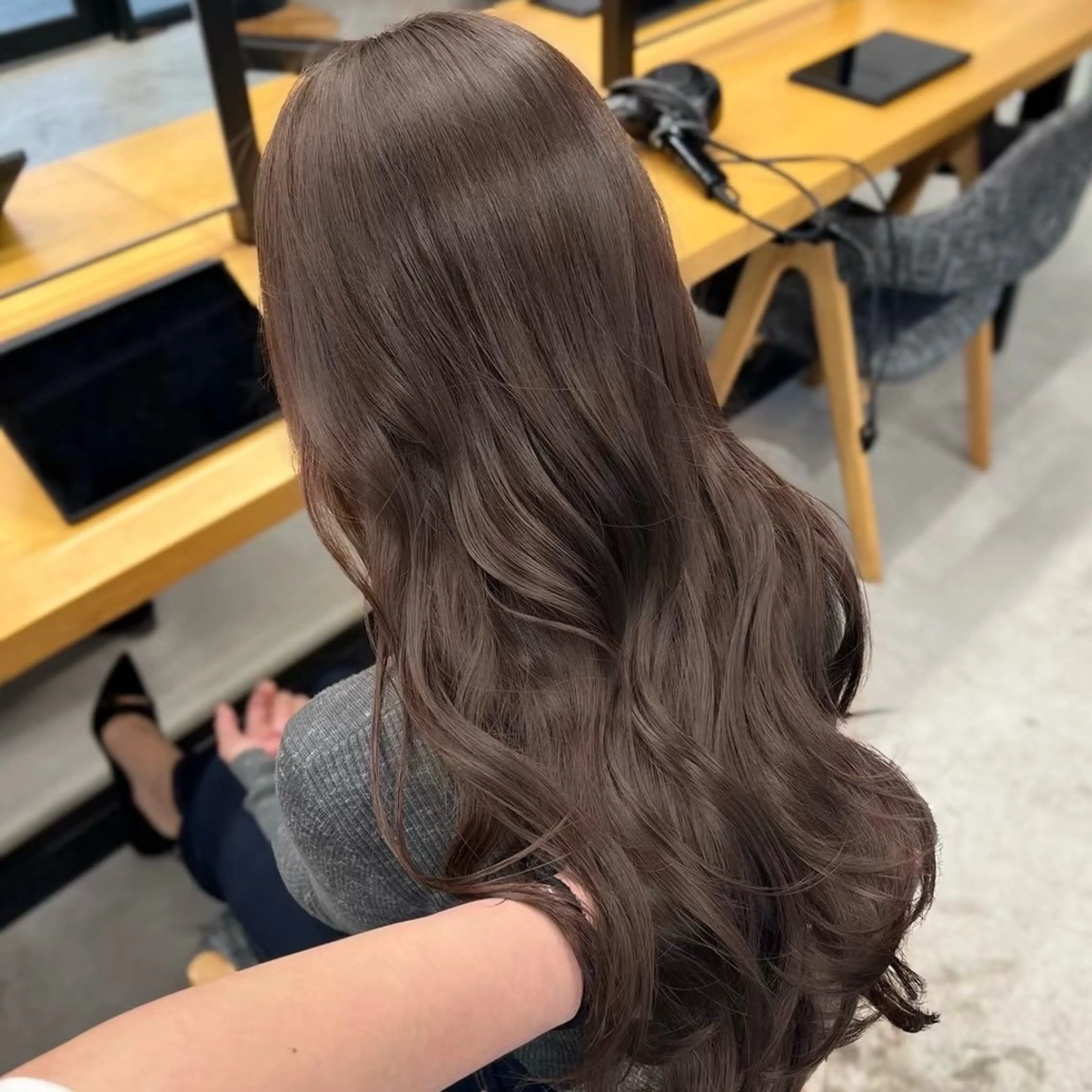 ロング カット ヘアカラー トリートメント 渋谷/韓国レイヤー 艶カラー特化マサキのヘアスタイル